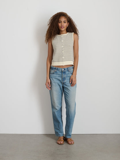 Alex Mill Bridget Striped Vest In Cotton
