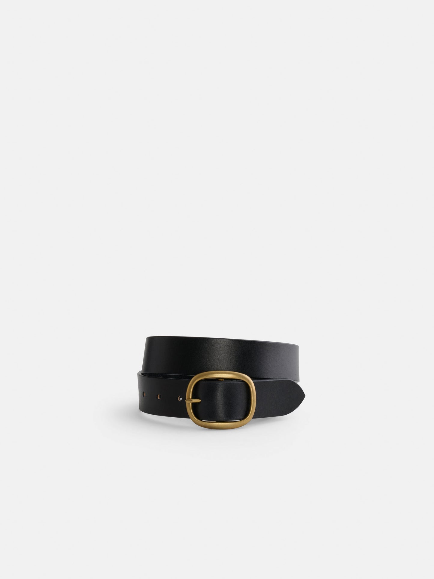 Alex Mill Maximum Henry Wide Oval Belt Black