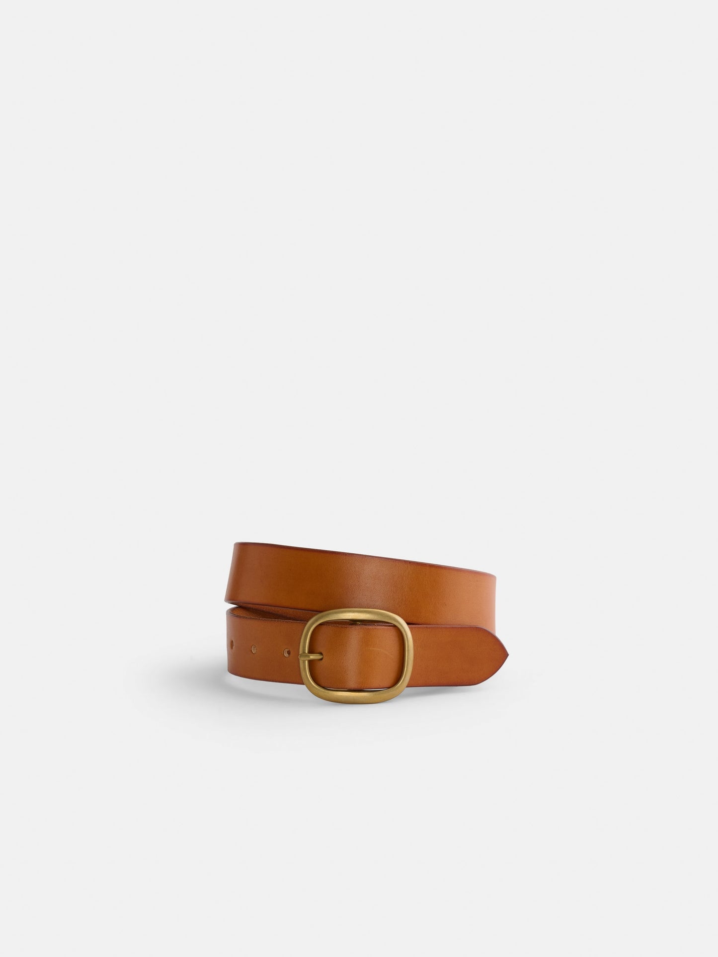 Alex Mill Maximum Henry Wide Oval Belt Light Brown