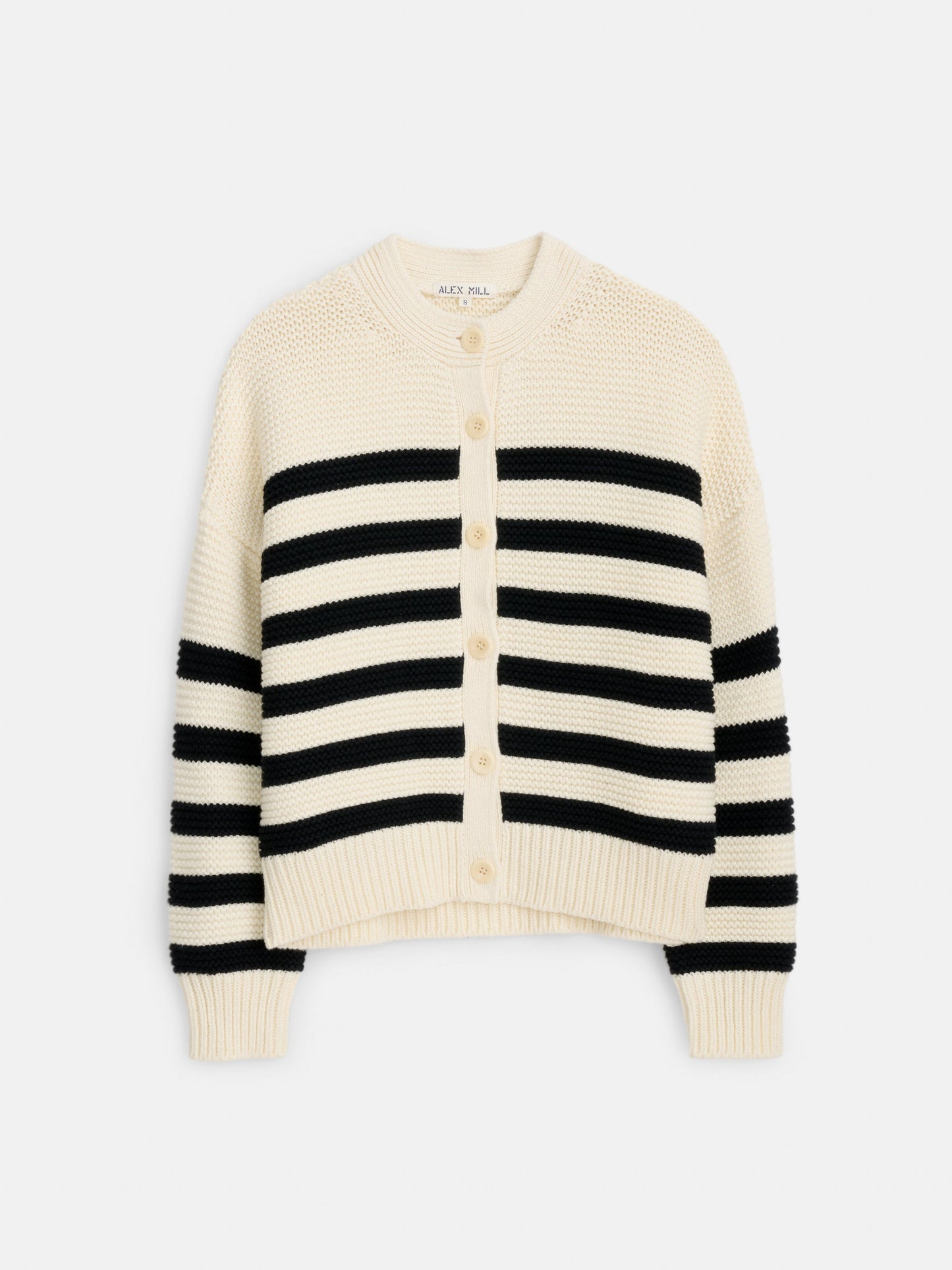 Alex Mill Nico Striped Cardigan in Cotton