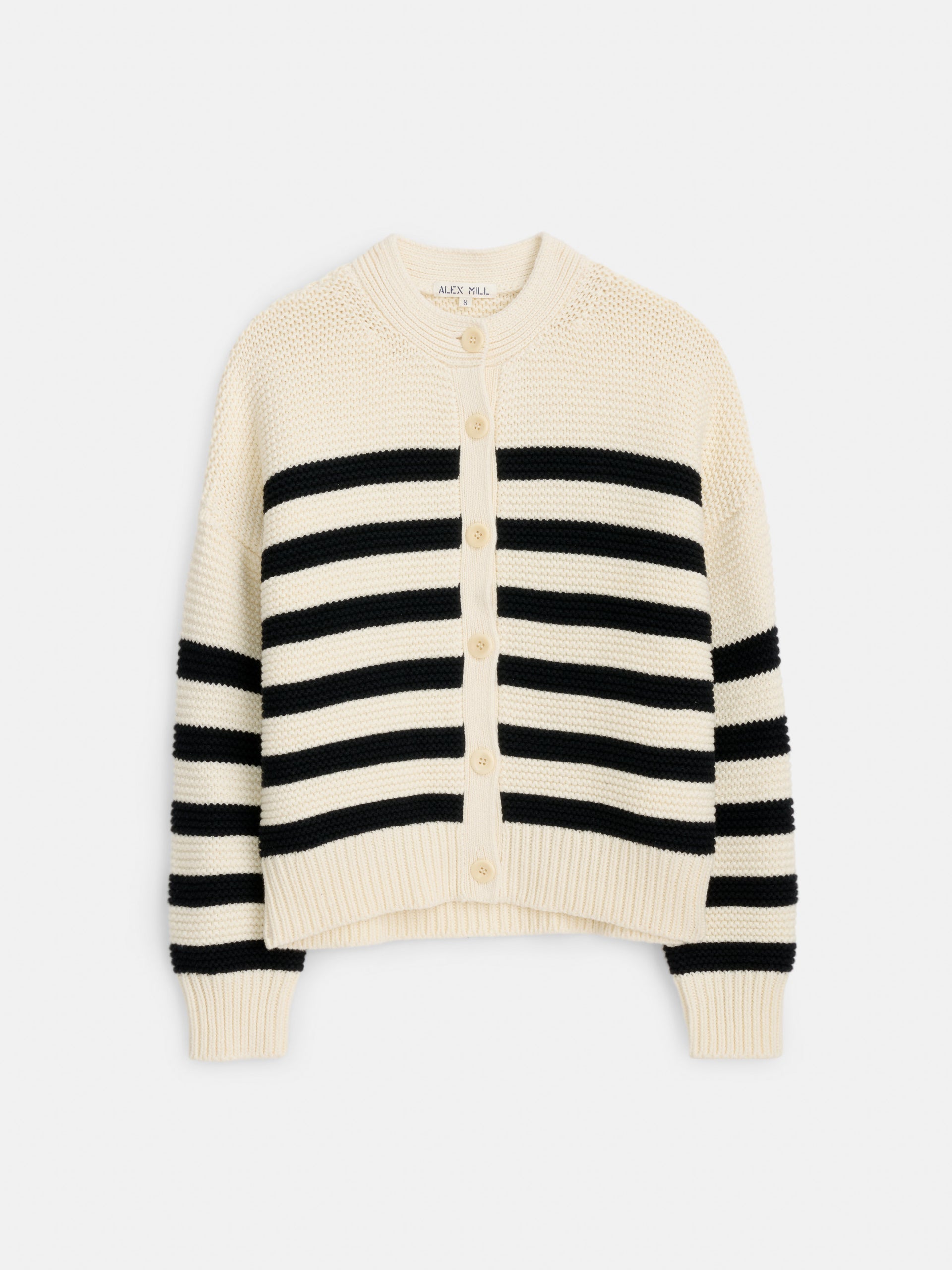 Alex Mill Nico Striped Cardigan in Cotton