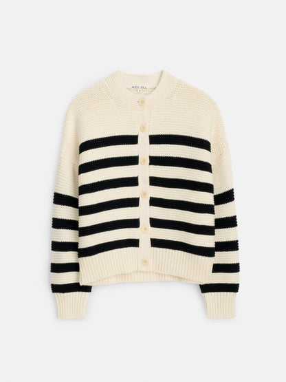 Alex Mill Nico Striped Cardigan in Cotton