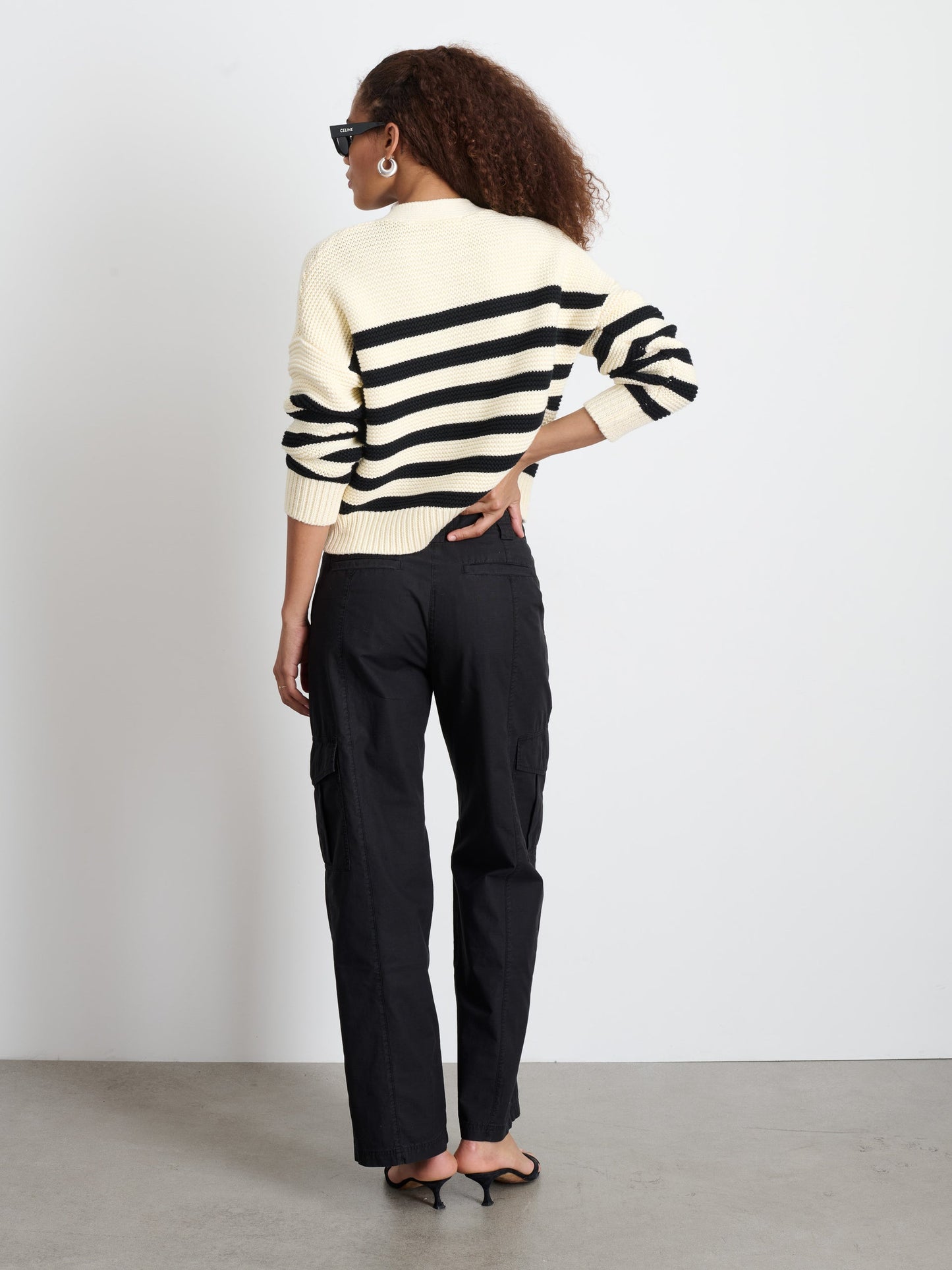 Alex Mill Nico Striped Cardigan in Cotton