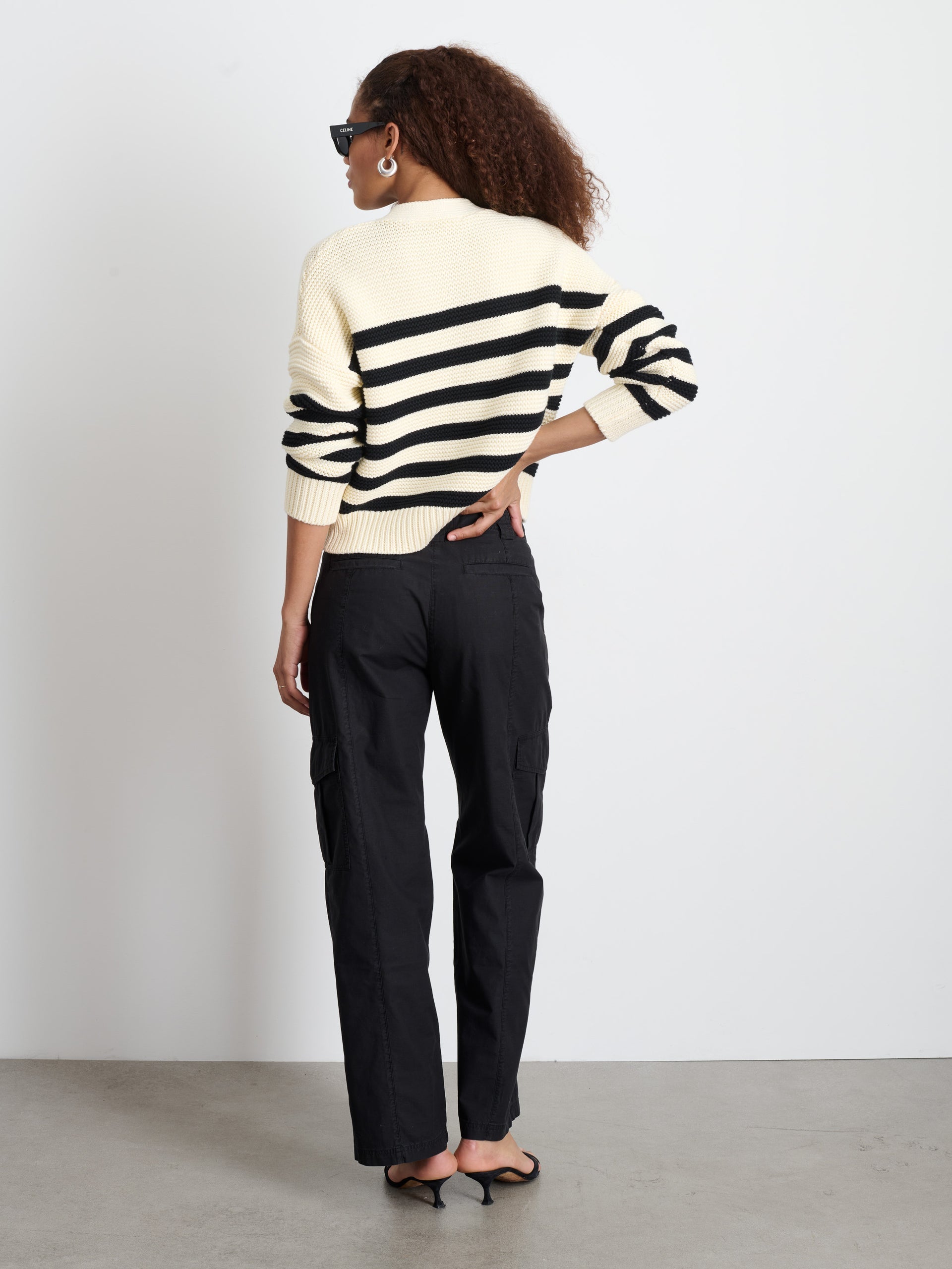 Alex Mill Nico Striped Cardigan in Cotton