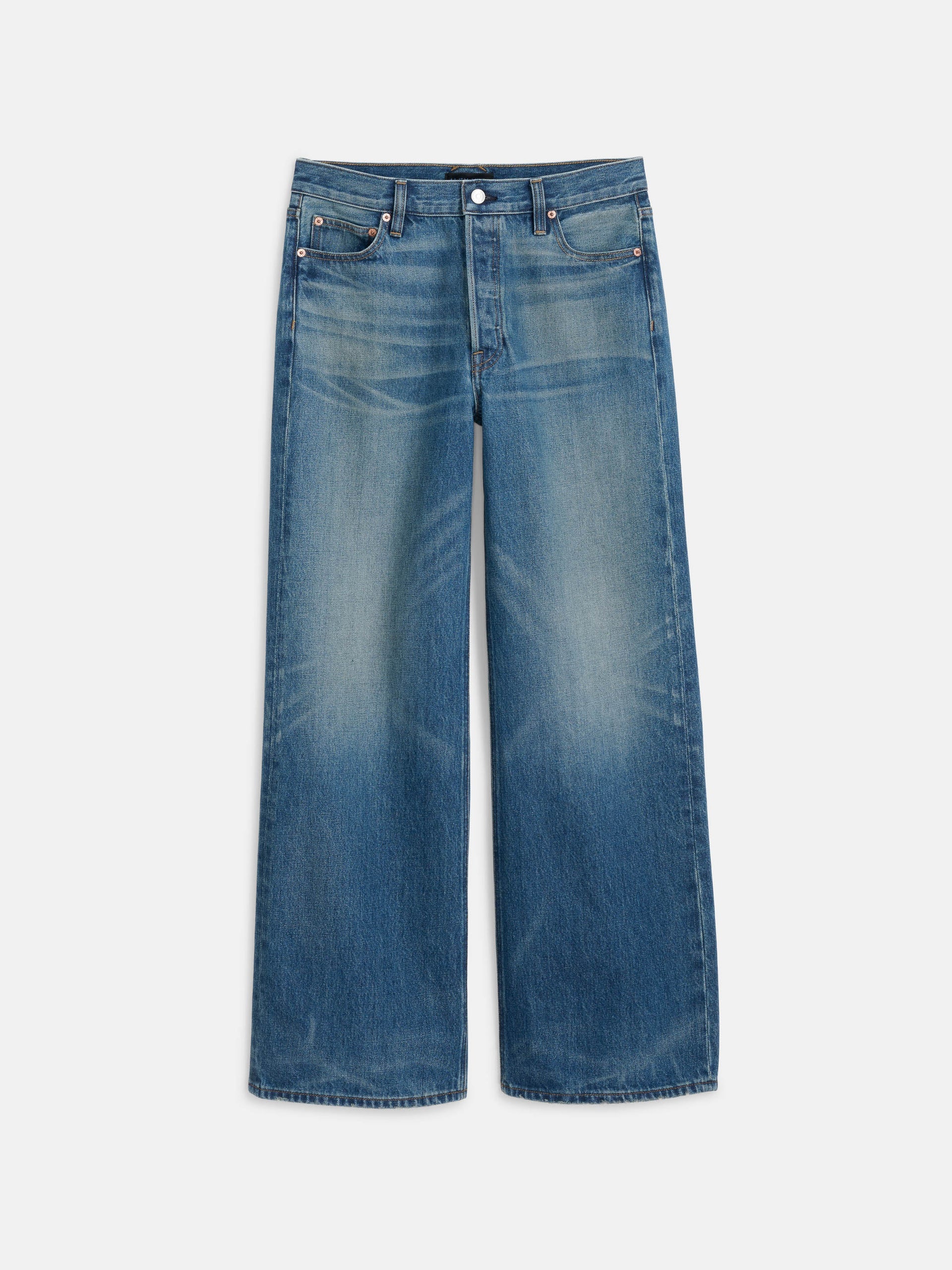 Alex Mill Alek Relaxed Wide Leg Jean Paris Medium Wash