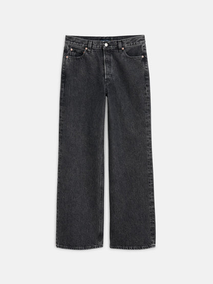 Alex Mill Alek Relaxed Wide Leg Jean Seattle Black Wash
