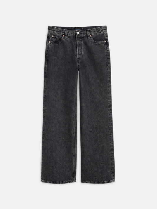Alex Mill Alek Relaxed Wide Leg Jean Seattle Black Wash