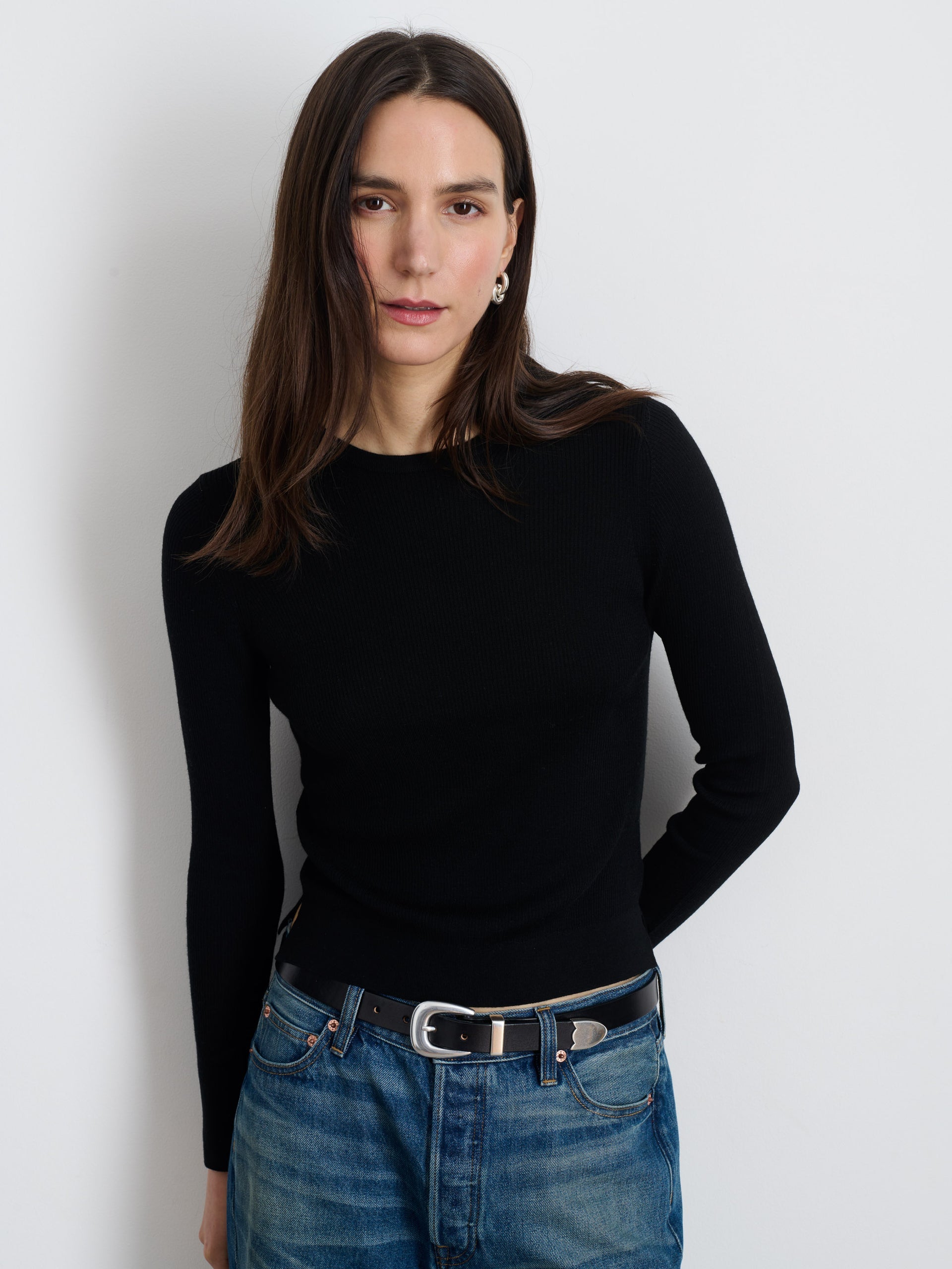 Alex Mill Ava Sweater Tee Black