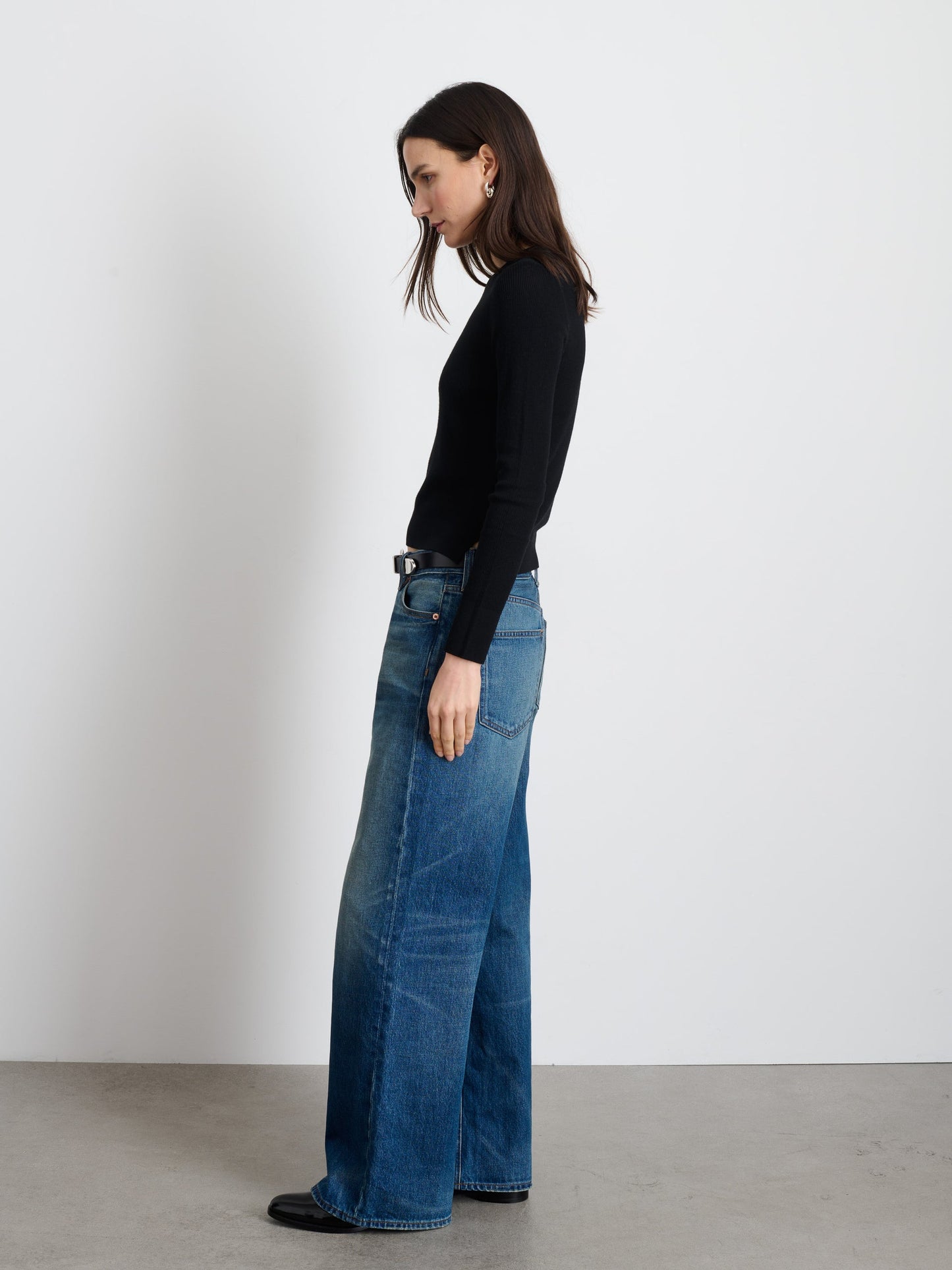 Alex Mill Ava Sweater Tee Black