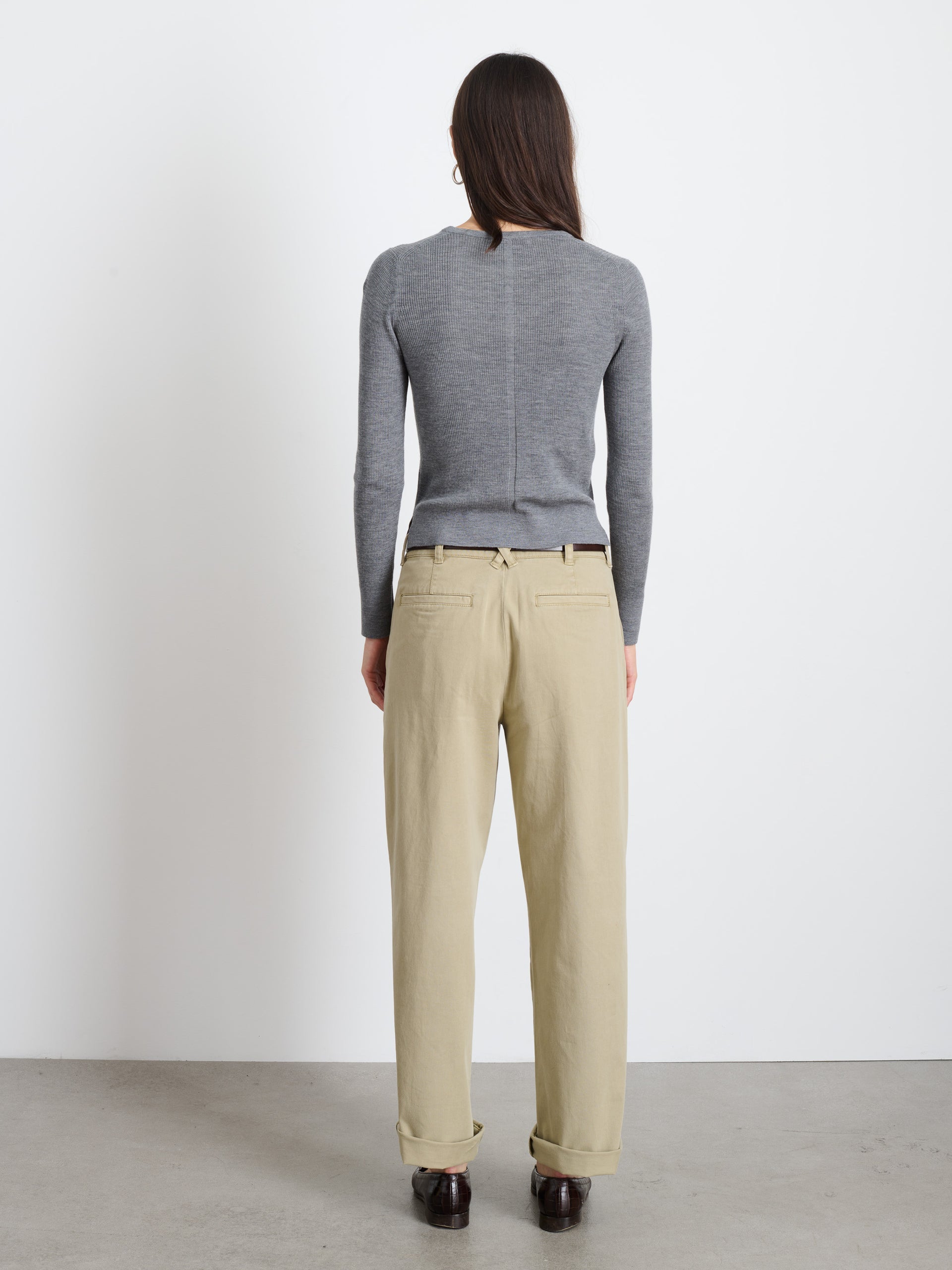 Alex Mill Ava Sweater Tee Heather Grey