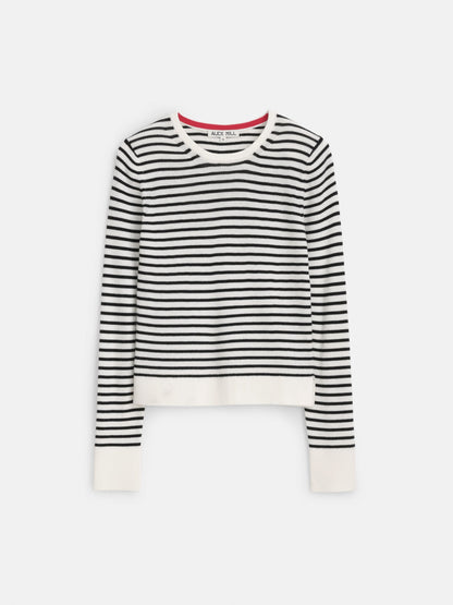 Alex Mill Ava Striped Sweater Tee Ivory/Black