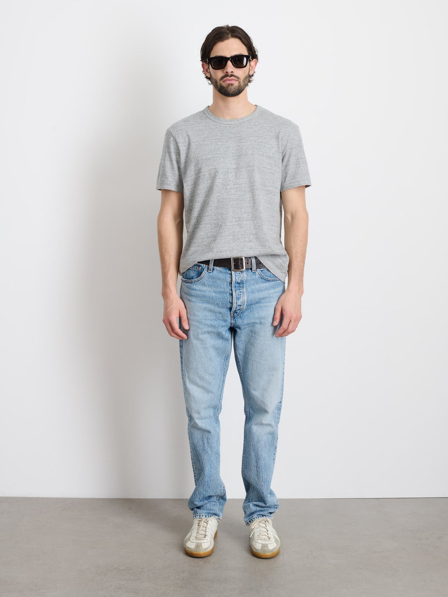 Alex Mill Standard T-Shirt In Slub Cotton Heather Grey