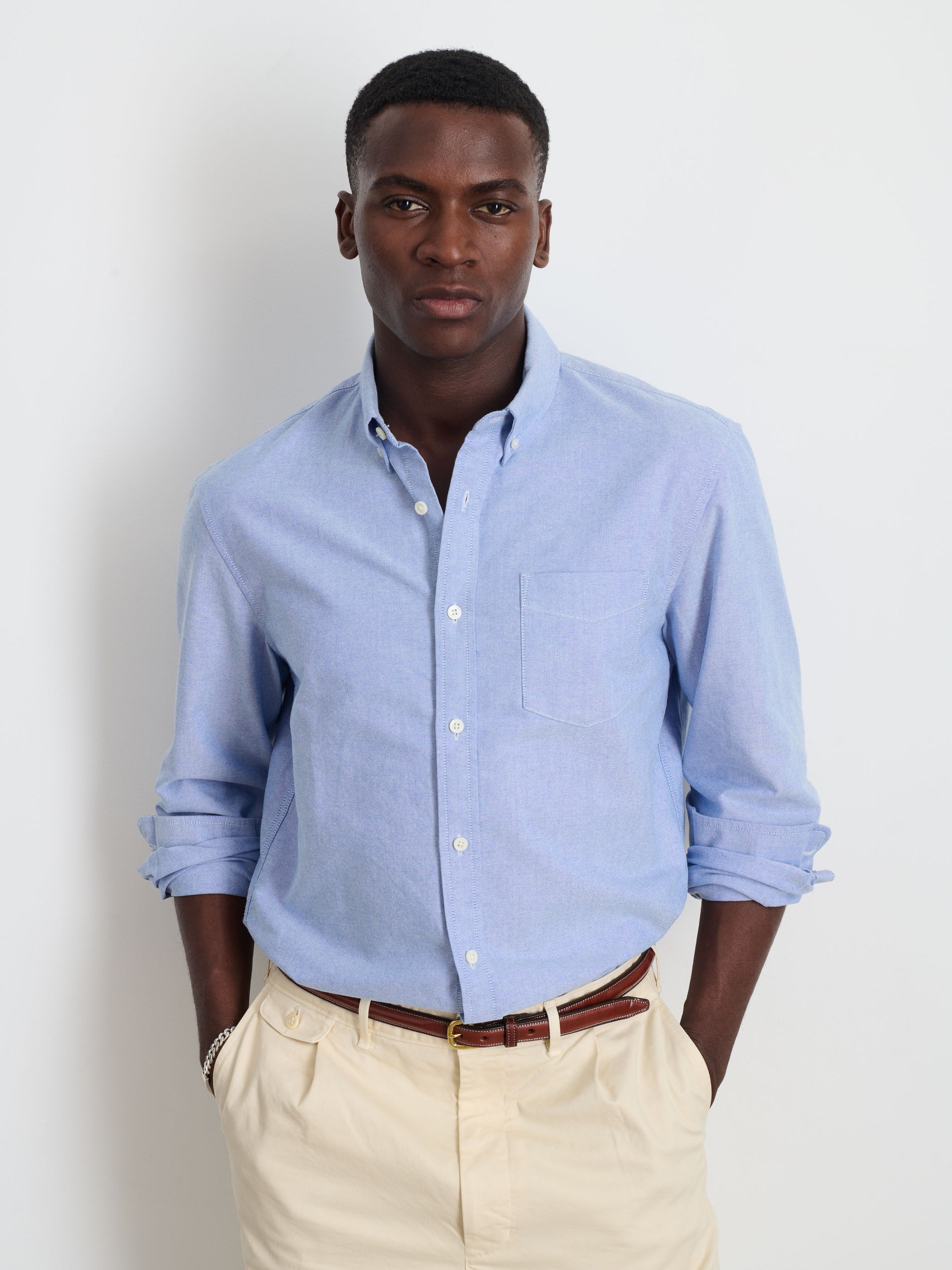 Alex Mill Mill Shirt in Oxford Blue