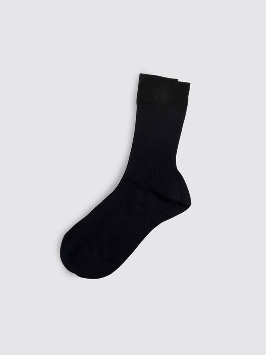 Alex Mill Maria La Rosa Bio Cotton Ribbed Socks Black