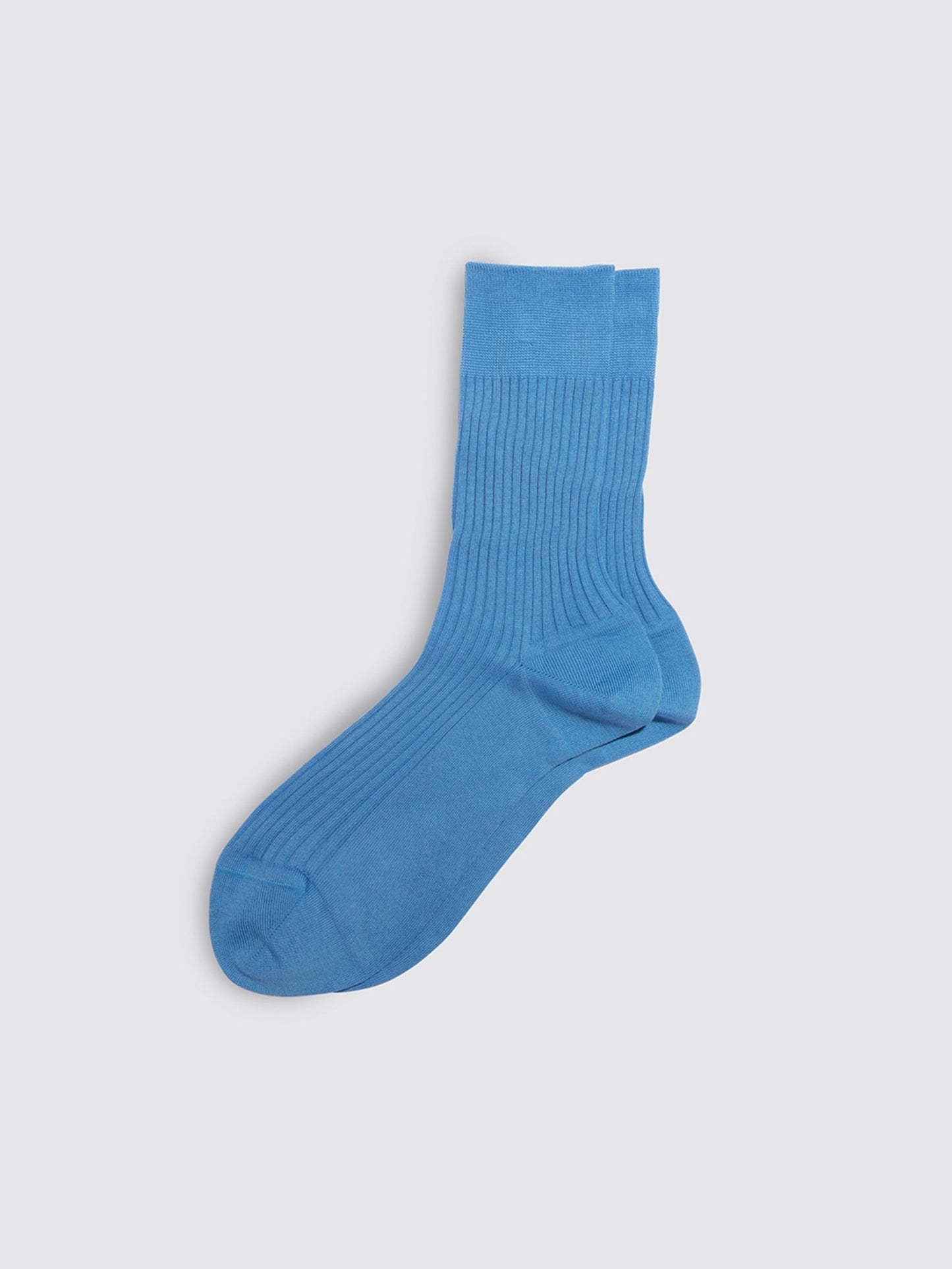 Alex Mill Maria La Rosa Bio Cotton Ribbed Socks Blue