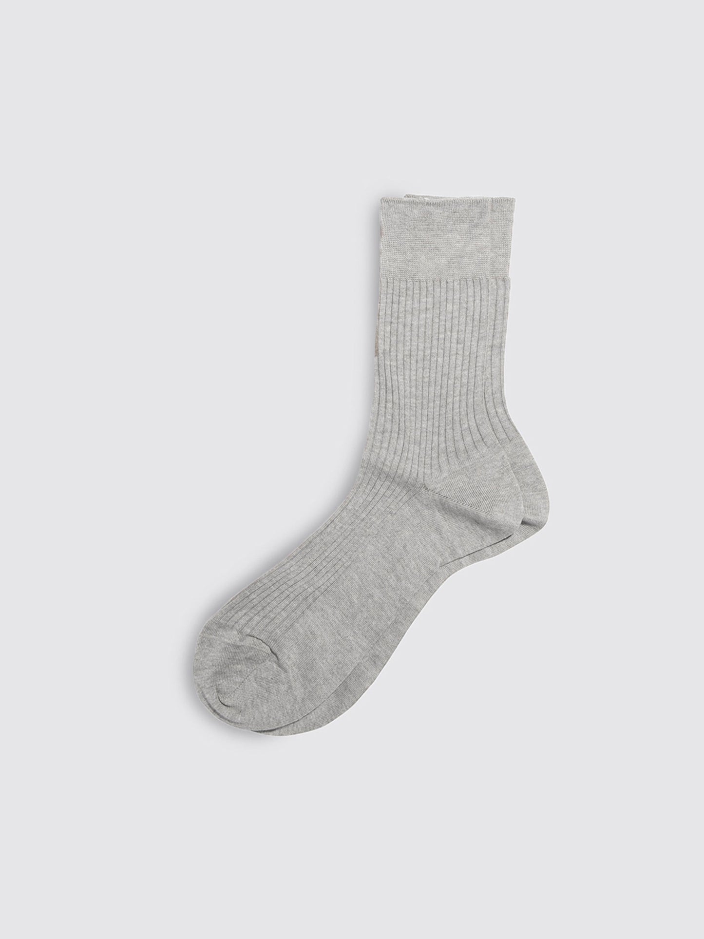 Alex Mill Maria La Rosa Bio Cotton Ribbed Socks Grey