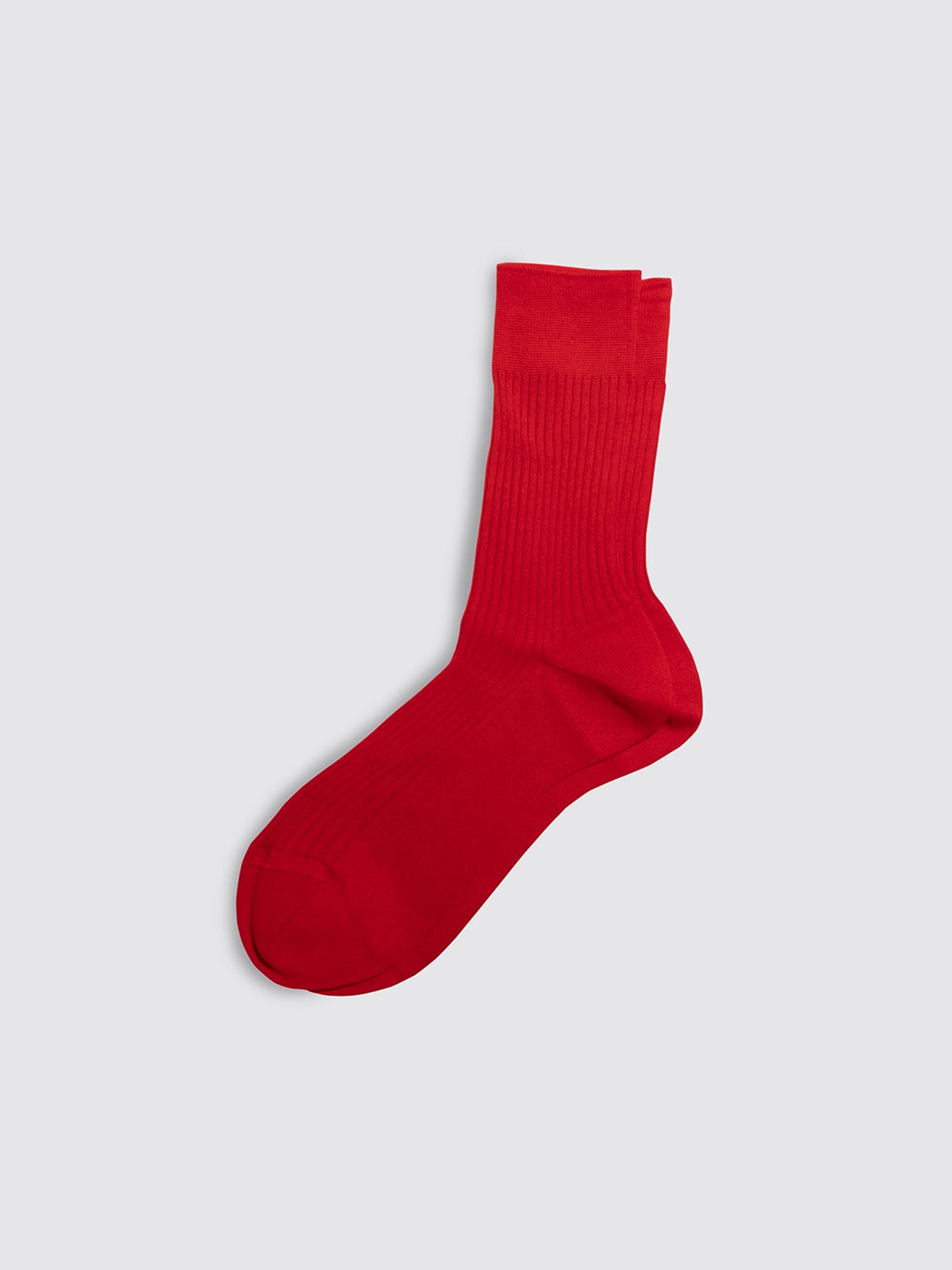 Alex Mill Maria La Rosa Bio Cotton Ribbed Socks Red