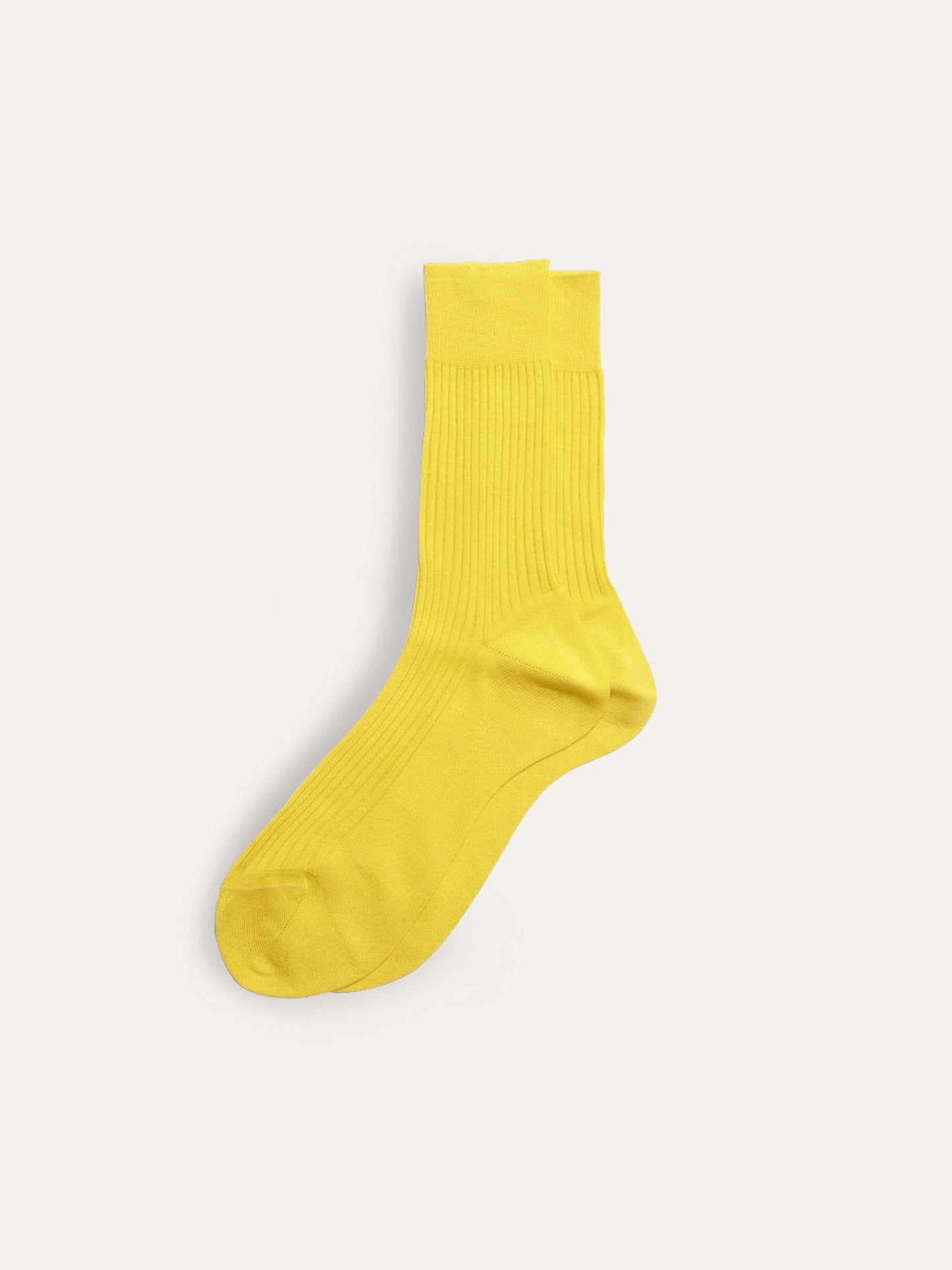 Alex Mill Maria La Rosa Bio Cotton Ribbed Socks Yellow