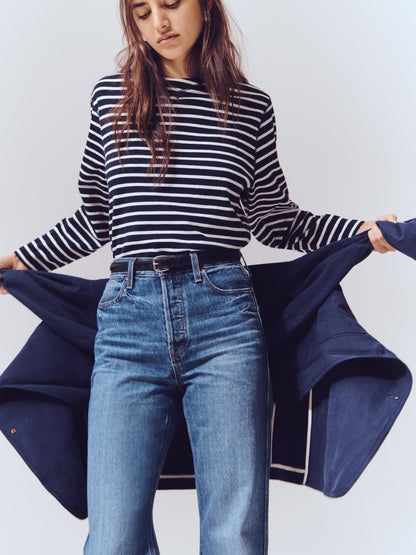 Alex Mill Carla High Rise Straight Jean Vintage Dark Indigo