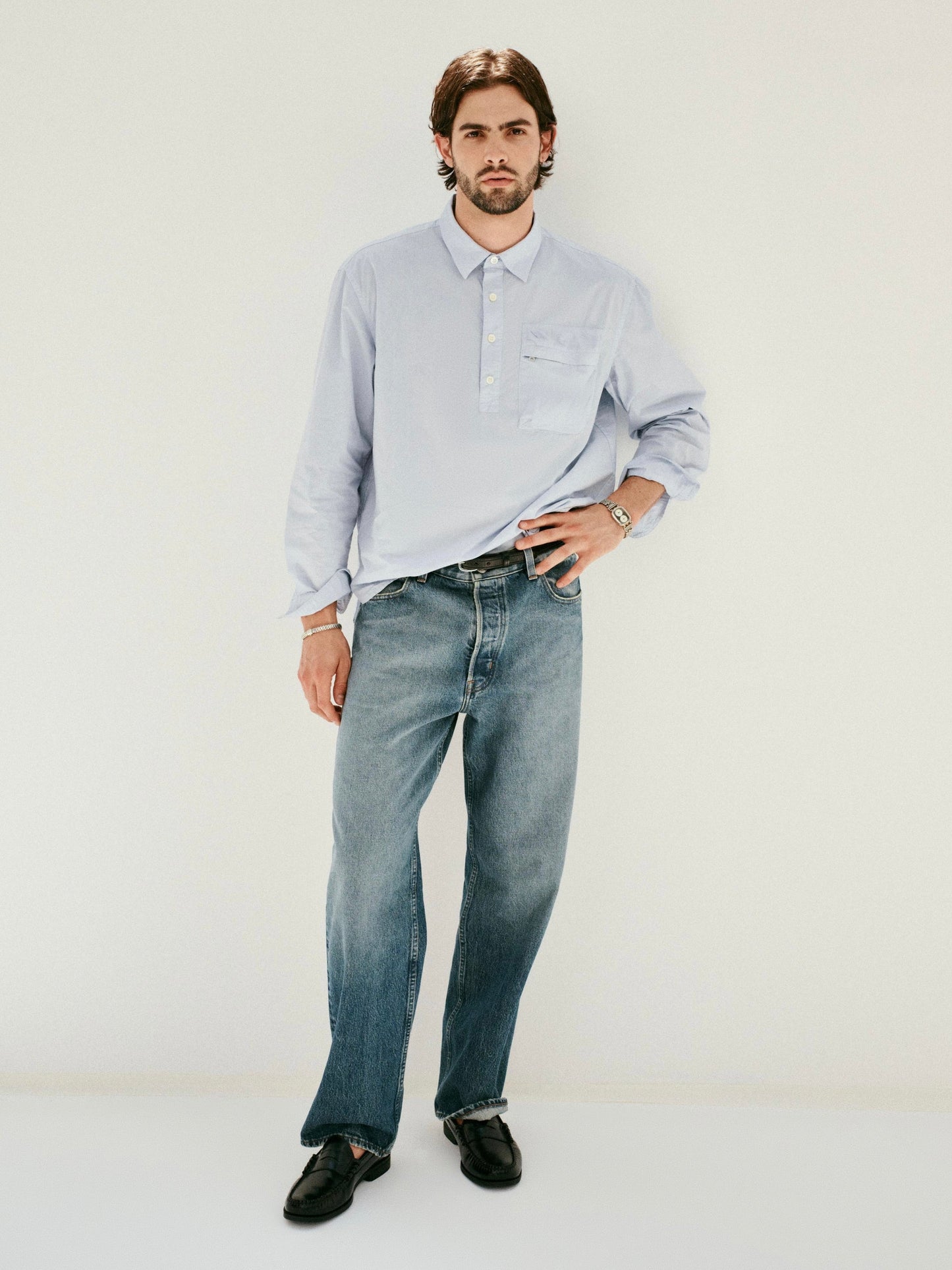 Alex Mill AM Relaxed Straight 5 Pocket Jean Antique Indigo