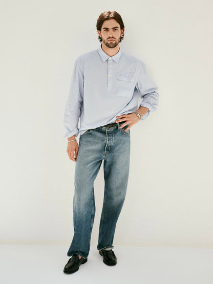 Alex Mill AM Relaxed Straight 5 Pocket Jean Antique Indigo