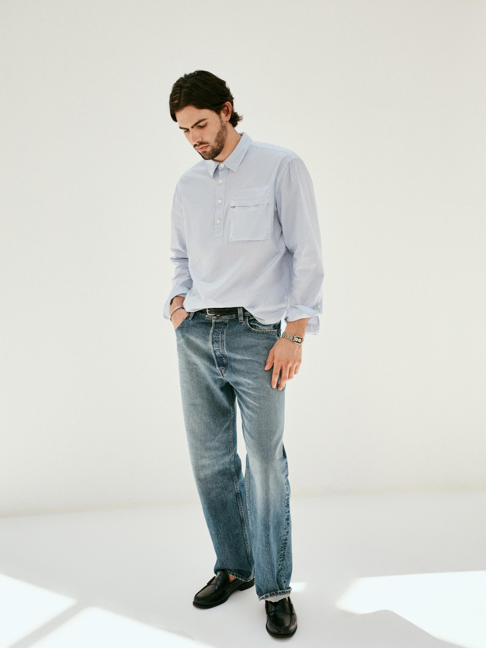 Alex Mill AM Relaxed Straight 5 Pocket Jean Antique Indigo