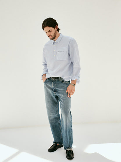 Alex Mill AM Relaxed Straight 5 Pocket Jean Antique Indigo