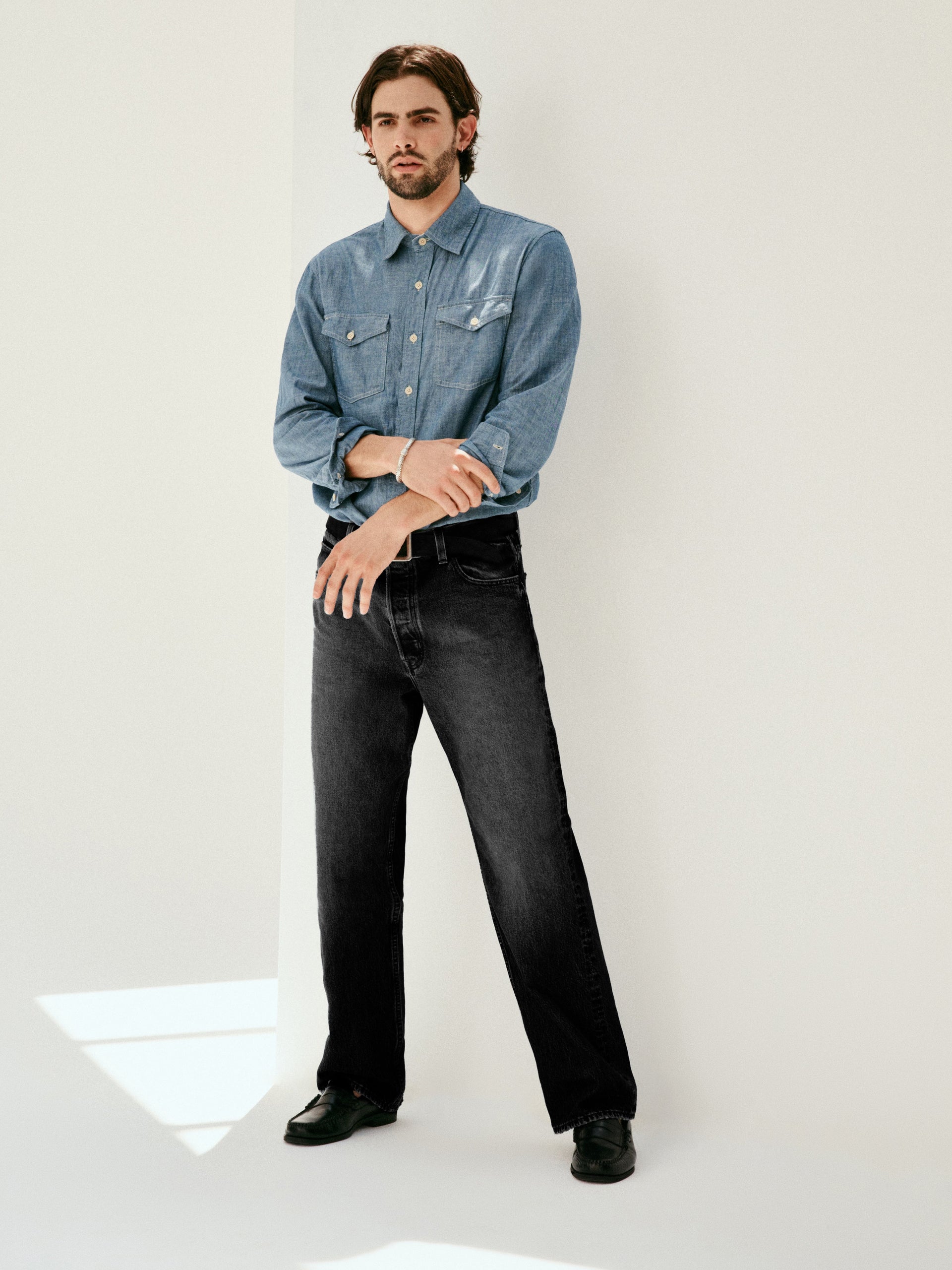 Alex Mill AM Relaxed Straight 5 Pocket Jean Vintage Black Wash