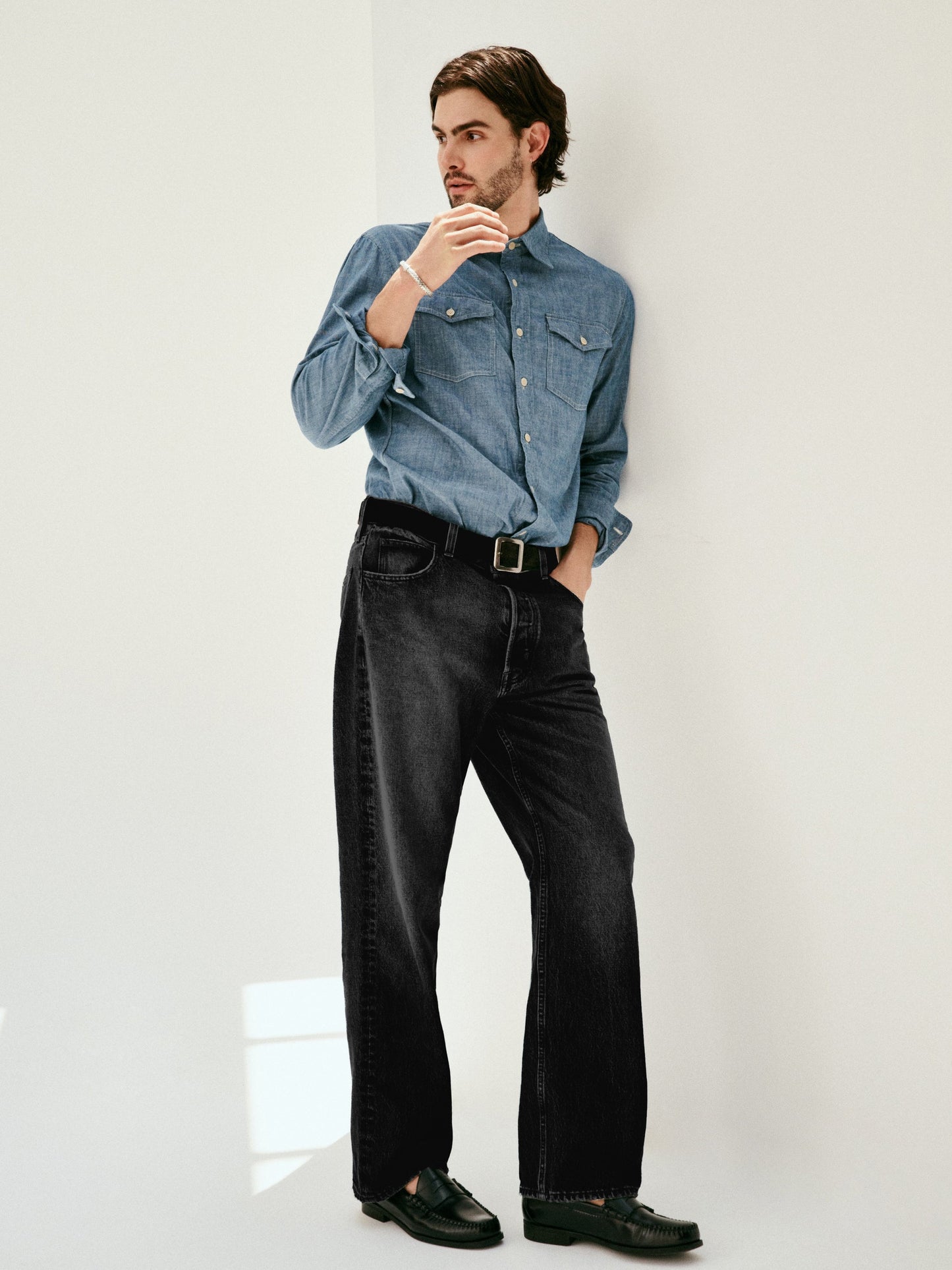 Alex Mill AM Relaxed Straight 5 Pocket Jean Vintage Black Wash