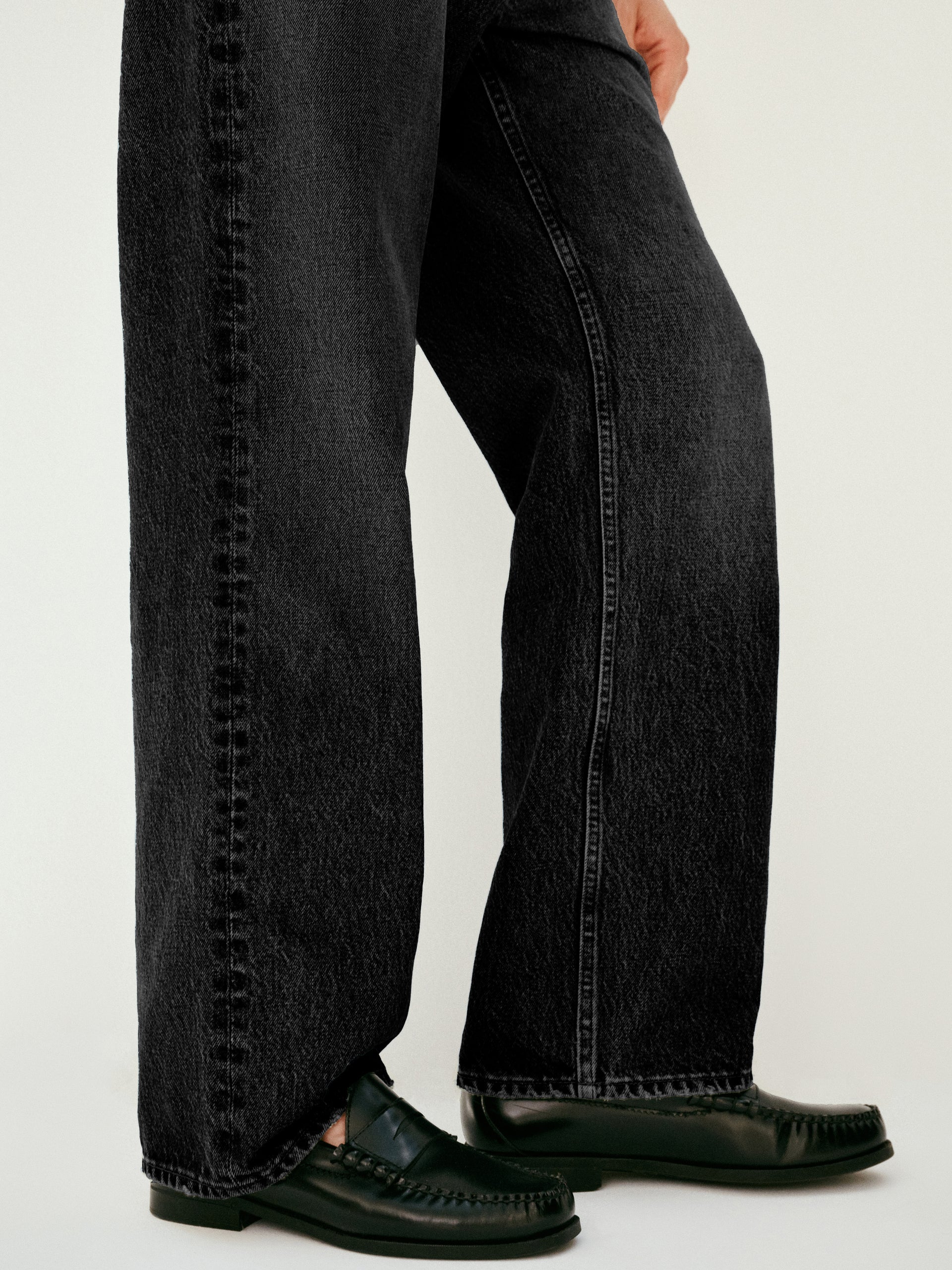 Alex Mill AM Relaxed Straight 5 Pocket Jean Vintage Black Wash