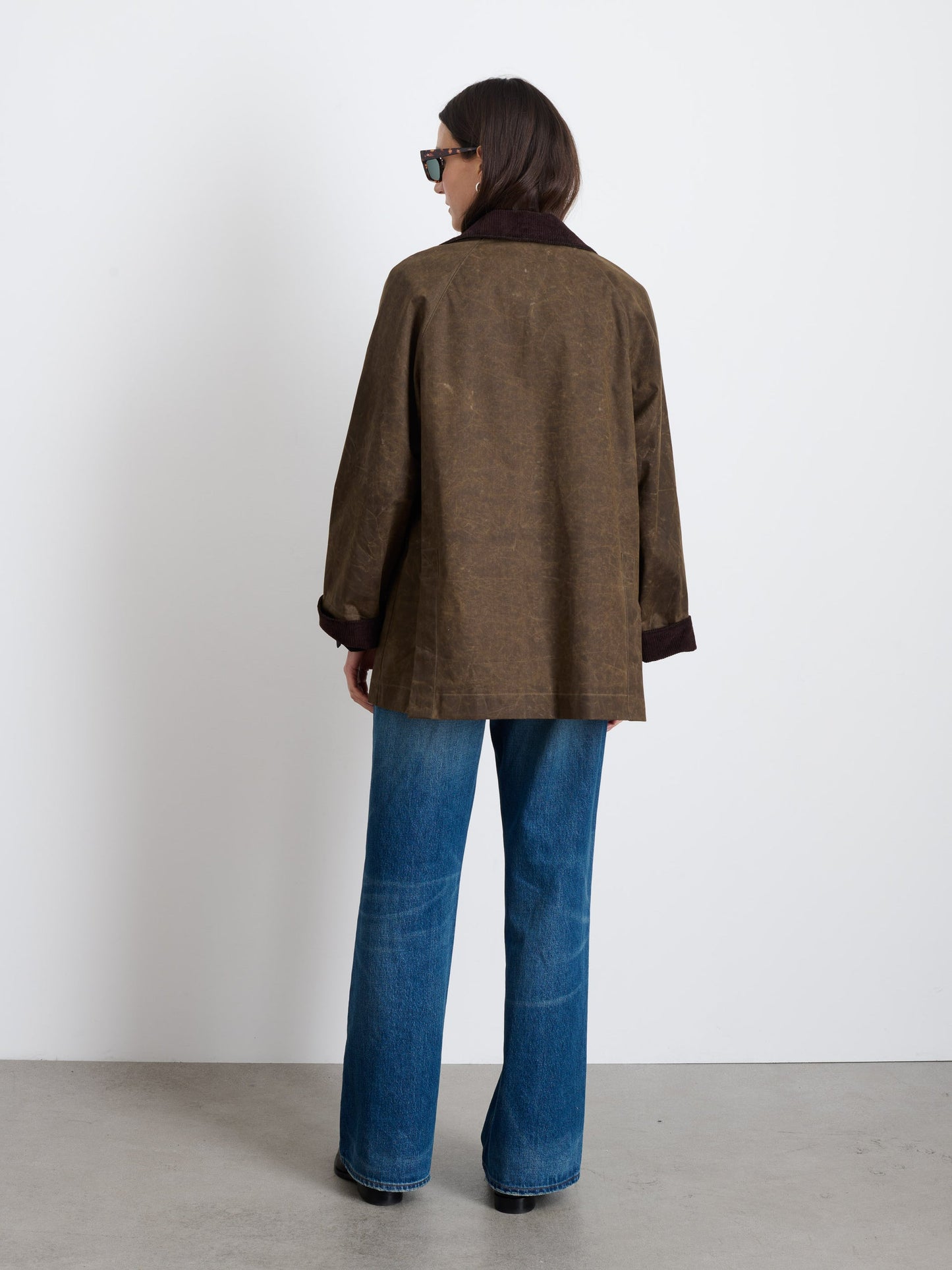 Alex Mill Chiltern Street Jacket In Waxed Cotton Brown