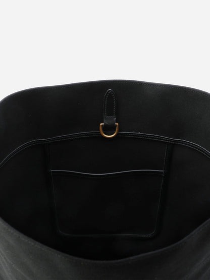 Alex Mill Brady Leven Large Canvas Shoulder Bag Black