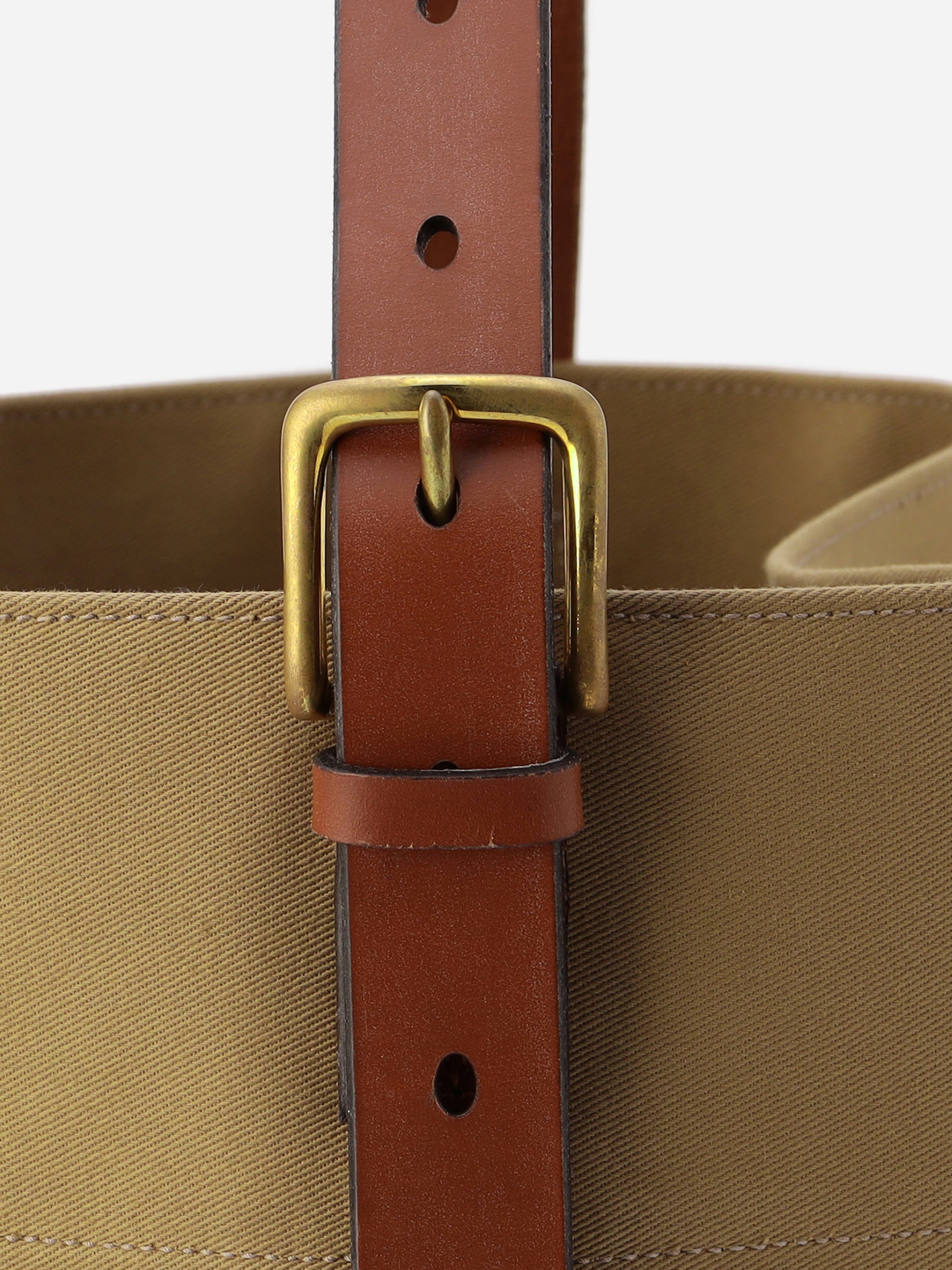 Alex Mill Brady Leven Large Canvas Shoulder Bag Khaki