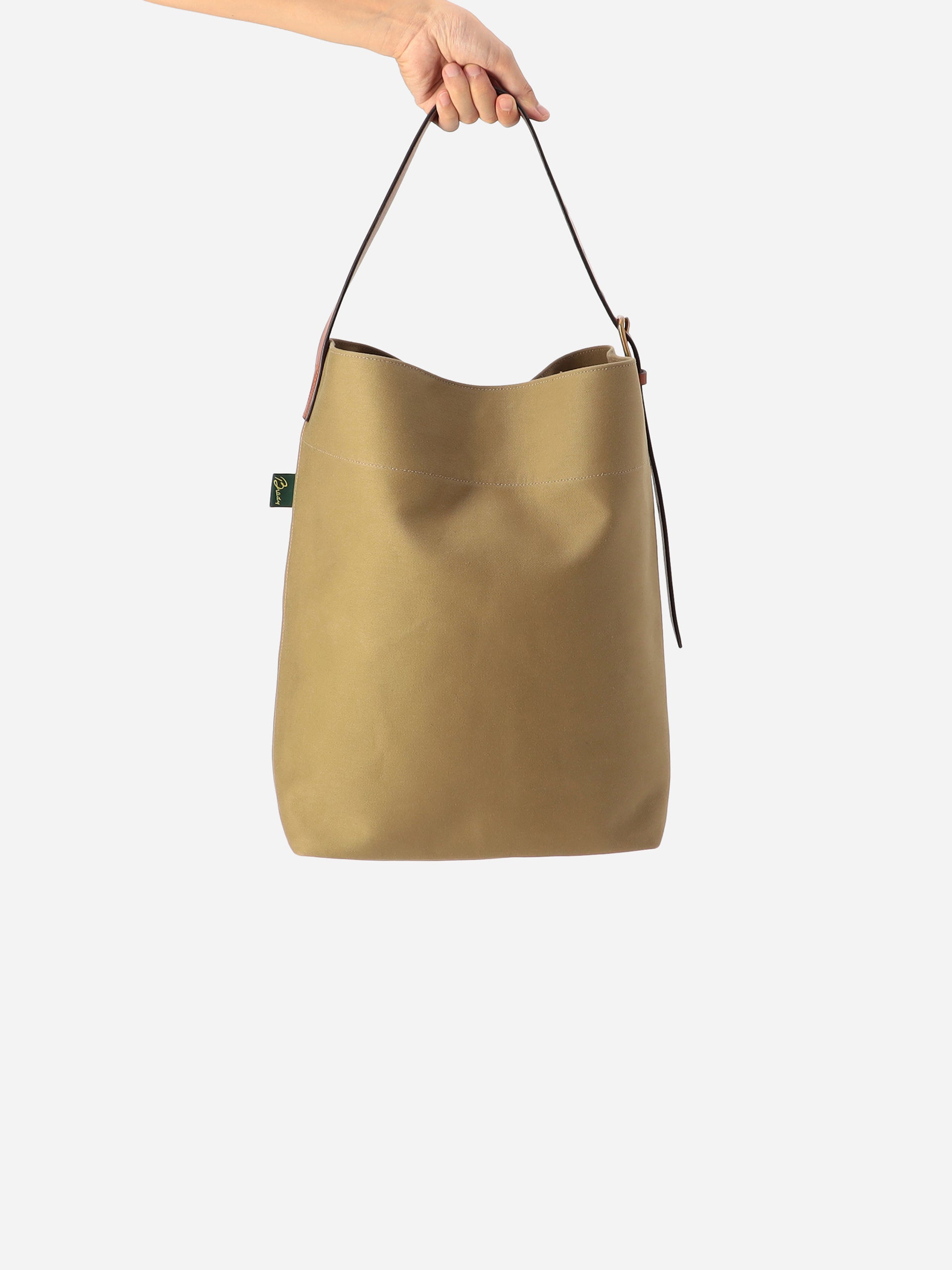 Alex Mill Brady Leven Large Canvas Shoulder Bag Khaki