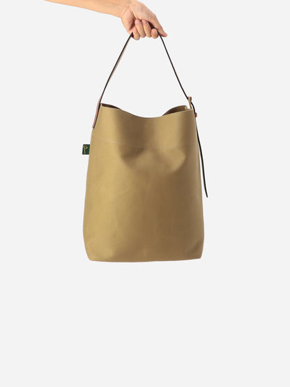 Alex Mill Brady Leven Large Canvas Shoulder Bag Khaki