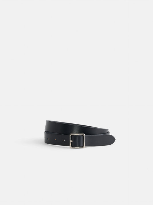 Alex Mill Maximum Henry Albert Slim Square Belt Black