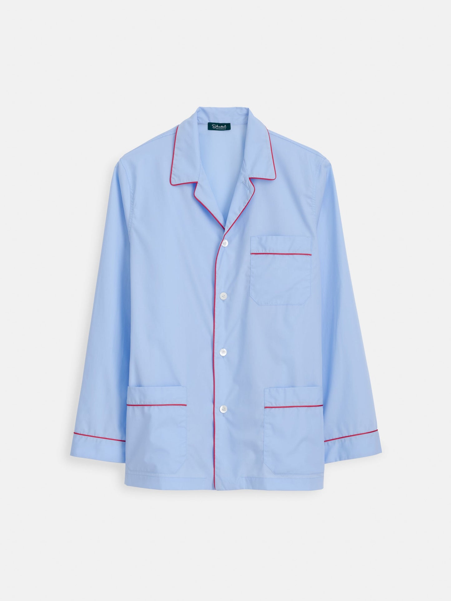 Alex Mill Schostal x Alex Mill Solid Long Sleeve Pajama Set Sky Blue