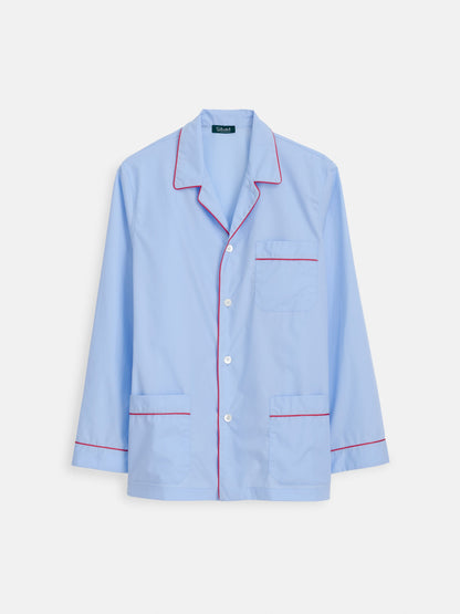 Alex Mill Schostal x Alex Mill Solid Long Sleeve Pajama Set Sky Blue