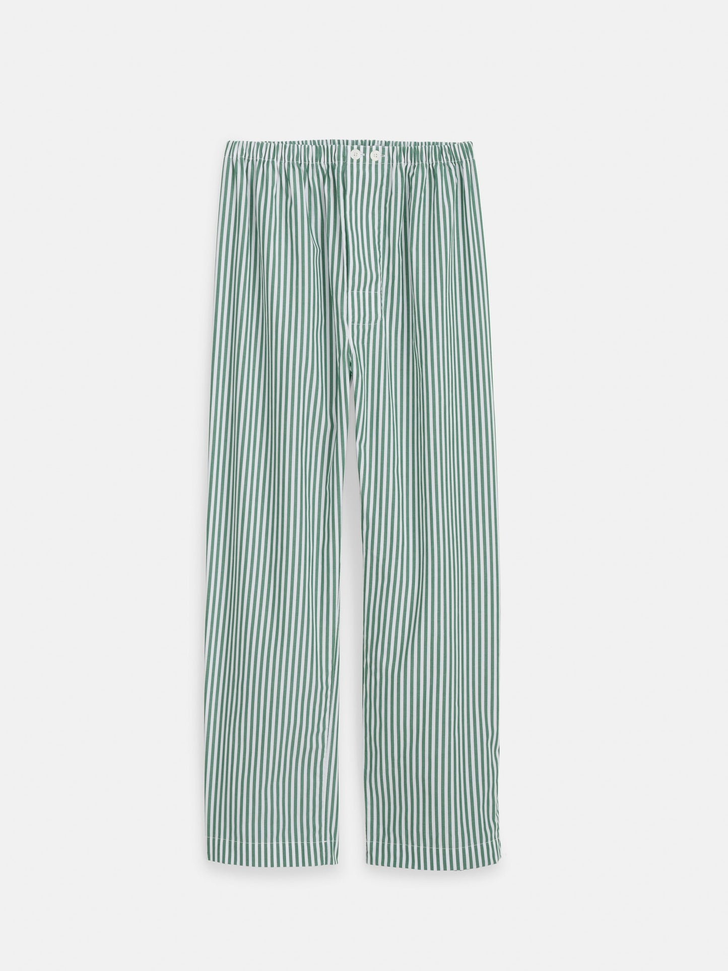 Alex Mill Schostal x Alex Mill Striped Long Sleeve Pajama Set Green Stripe