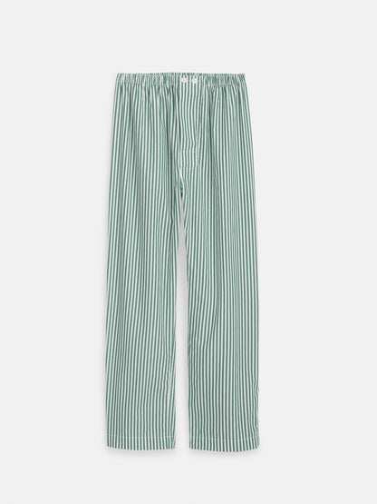 Alex Mill Schostal x Alex Mill Striped Long Sleeve Pajama Set Green Stripe