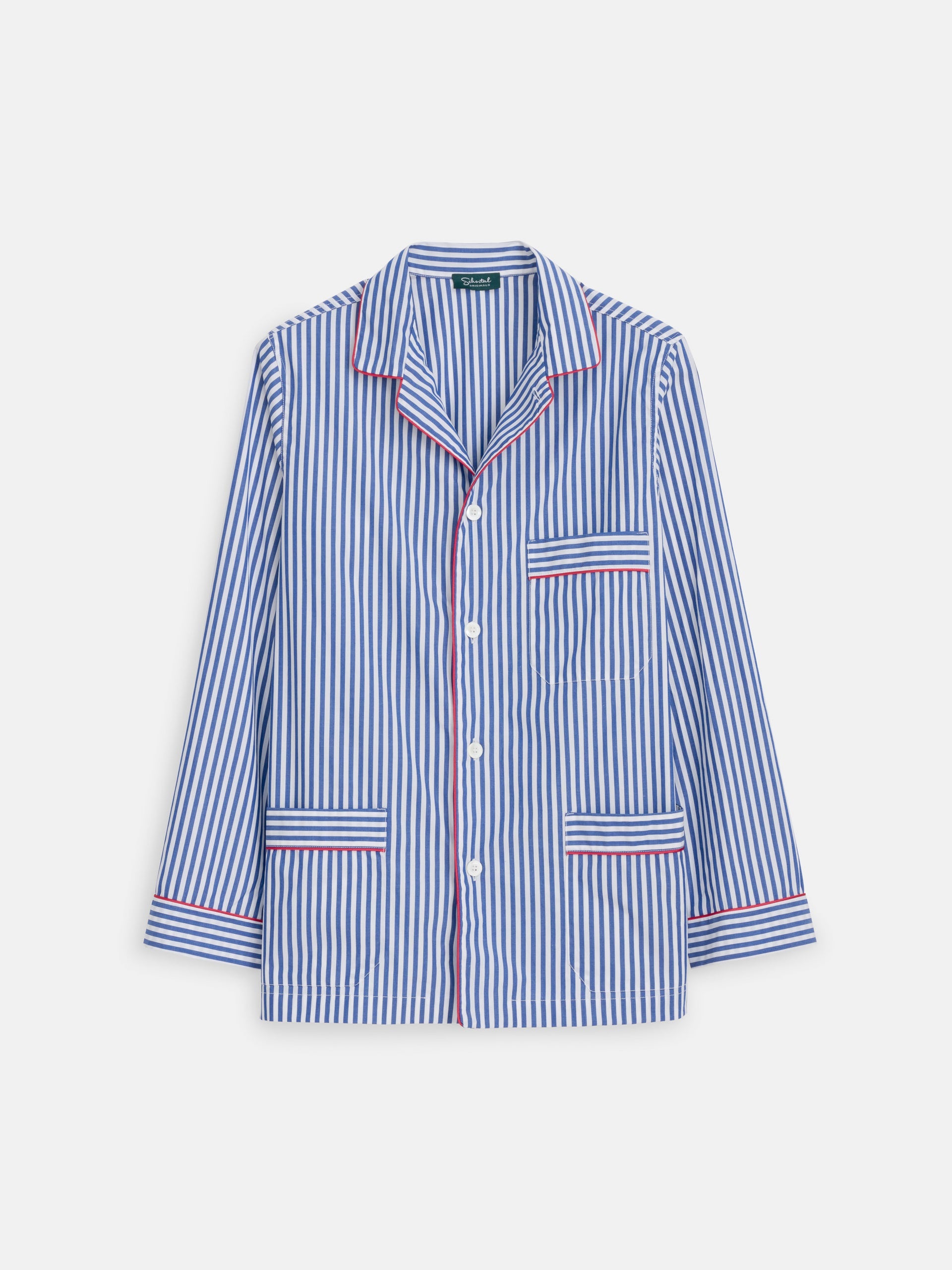 Alex Mill Schostal x Alex Mill Striped Long Sleeve Pajama Set Navy Stripe