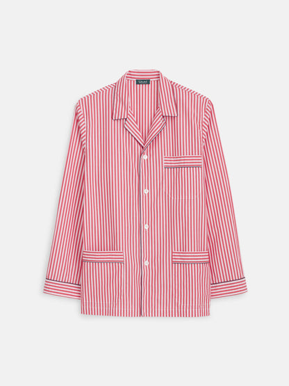 Alex Mill Schostal x Alex Mill Striped Long Sleeve Pajama Set Red Stripe