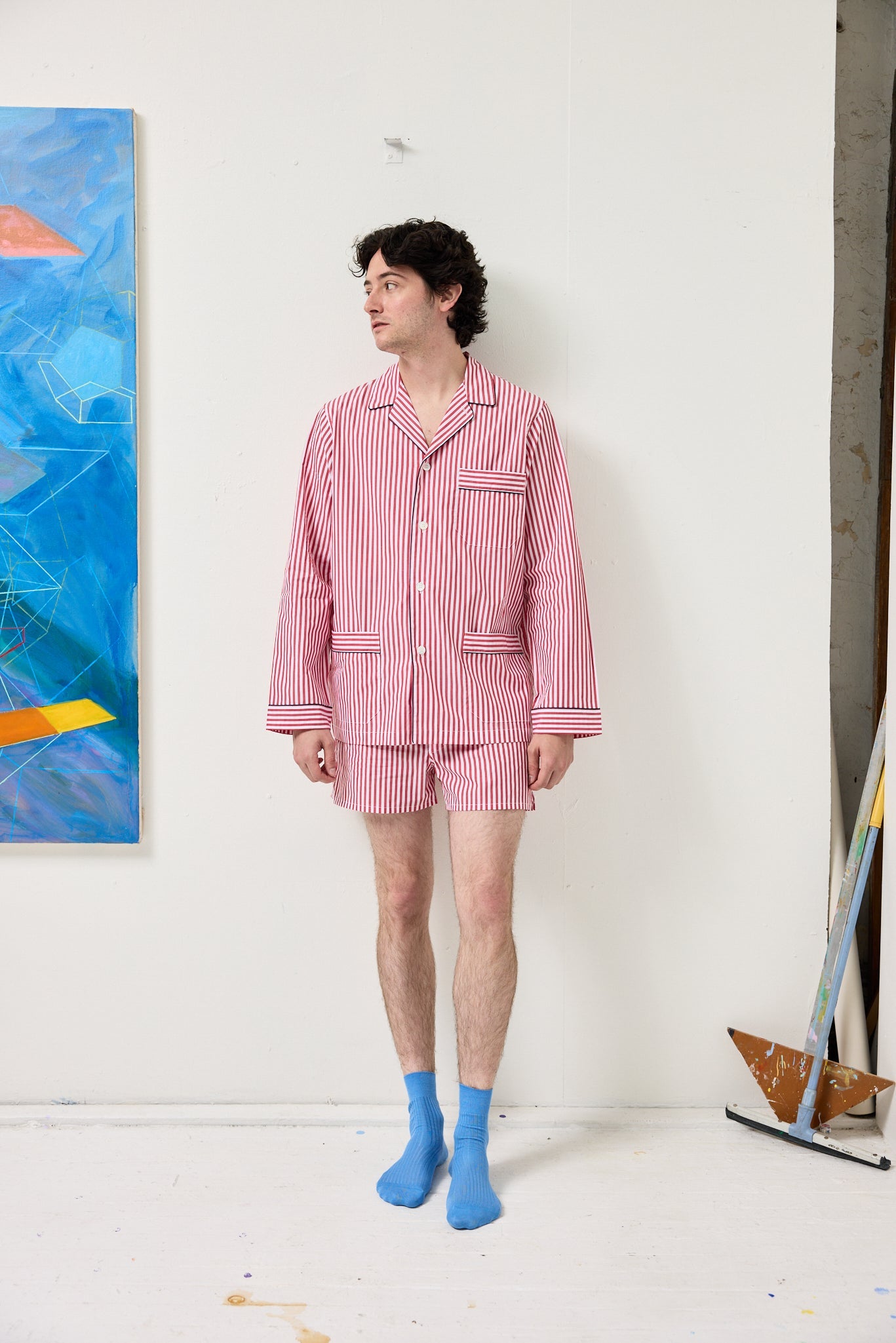 Alex Mill Schostal x Alex Mill Boxer Shorts Red Stripe