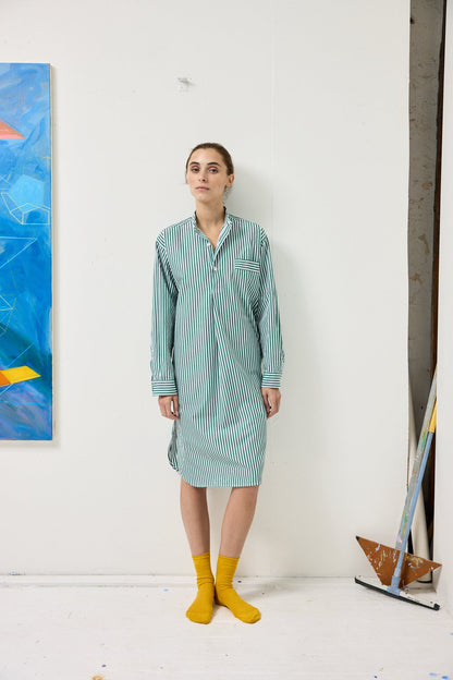 Alex Mill Schostal x Alex Mill Nightshirt Green Stripe