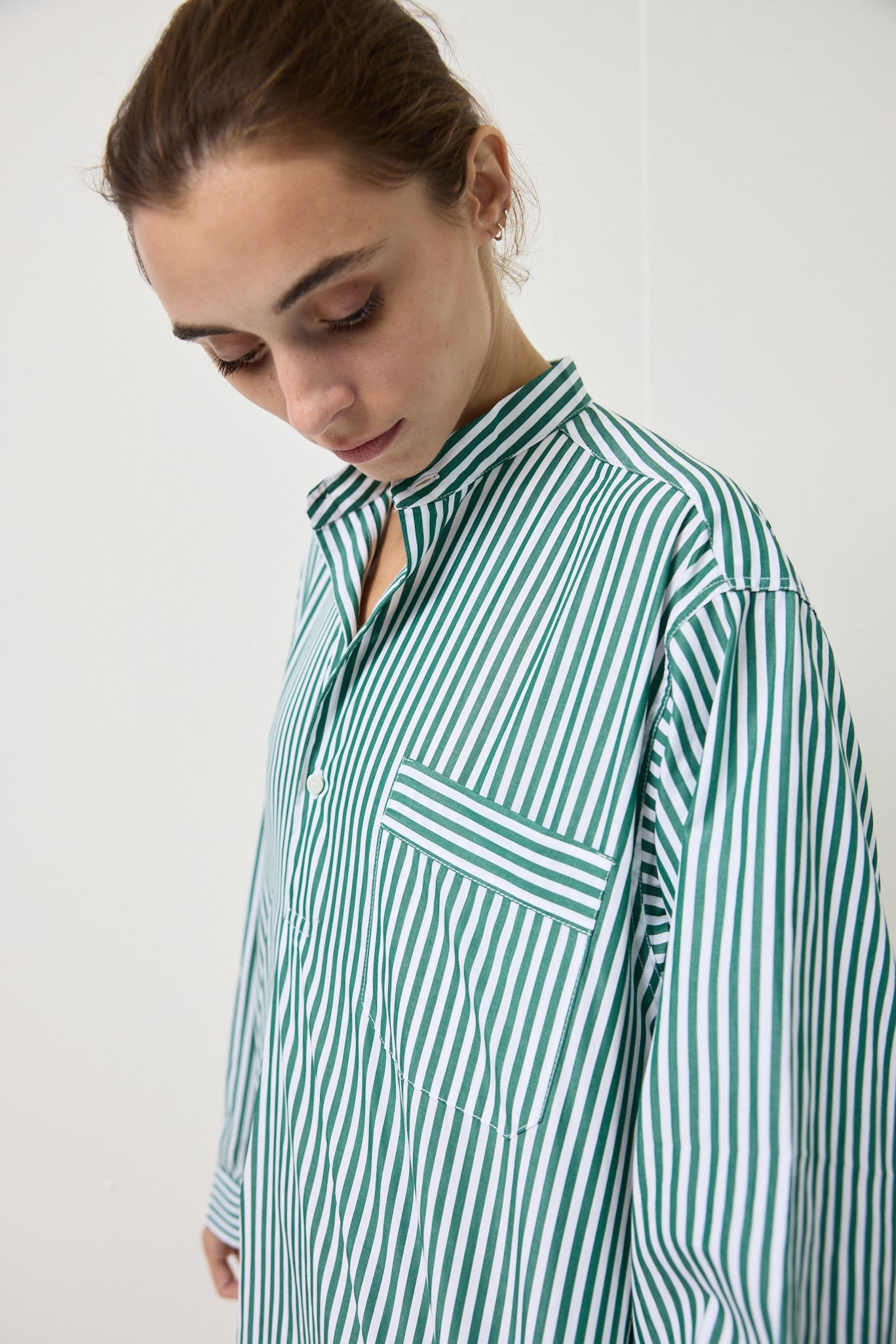 Alex Mill Schostal x Alex Mill Nightshirt Green Stripe