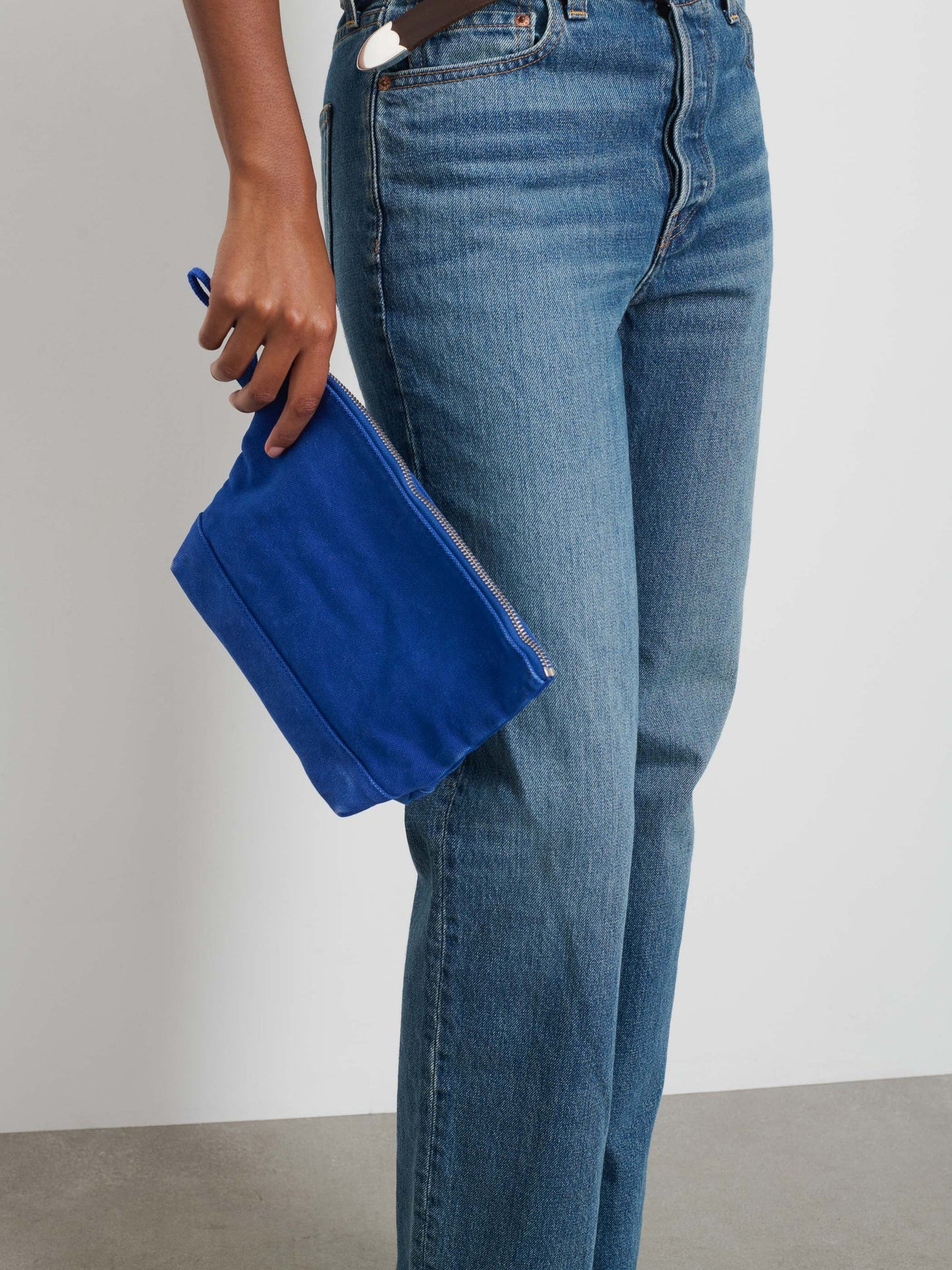 Alex Mill The Perfect Canvas Pouch Cobalt