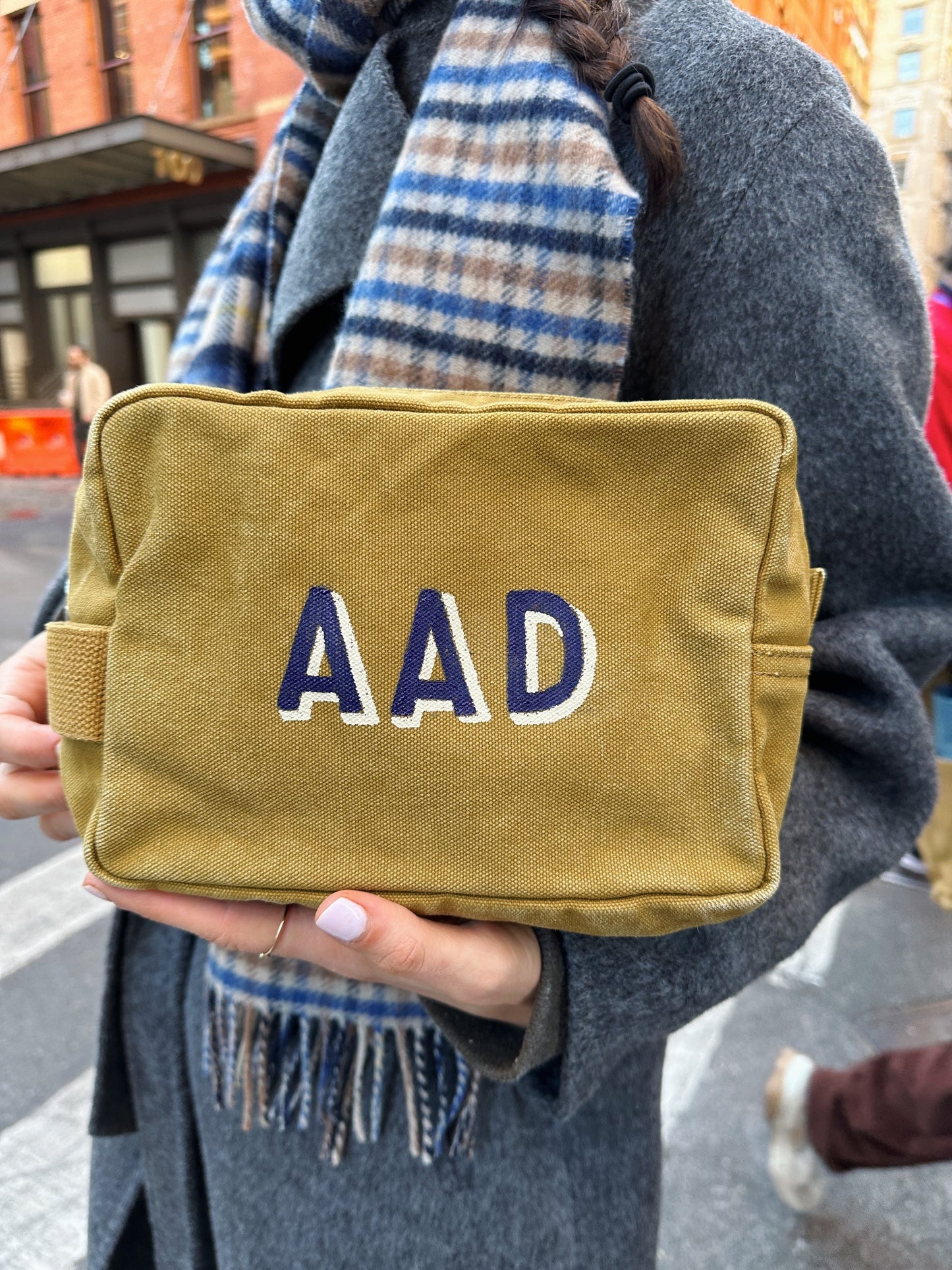 Alex Mill The Perfect Dopp Kit Golden Khaki