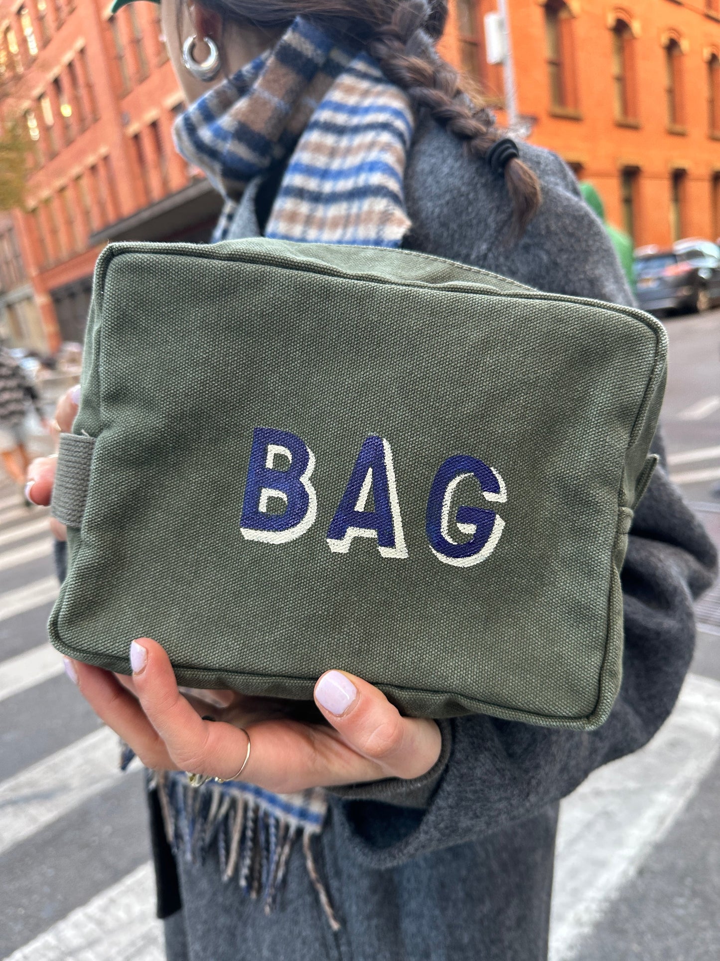 Alex Mill The Perfect Dopp Kit Military Olive