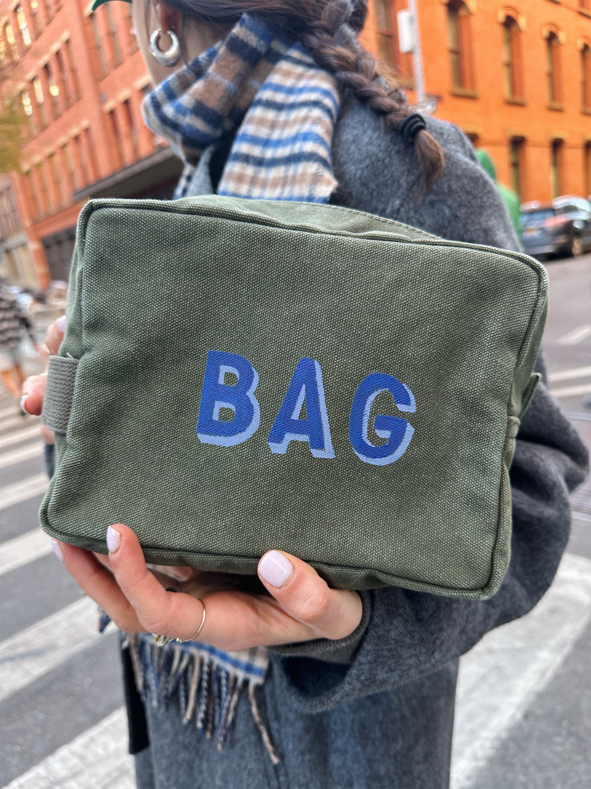 Alex Mill The Perfect Dopp Kit Military Olive