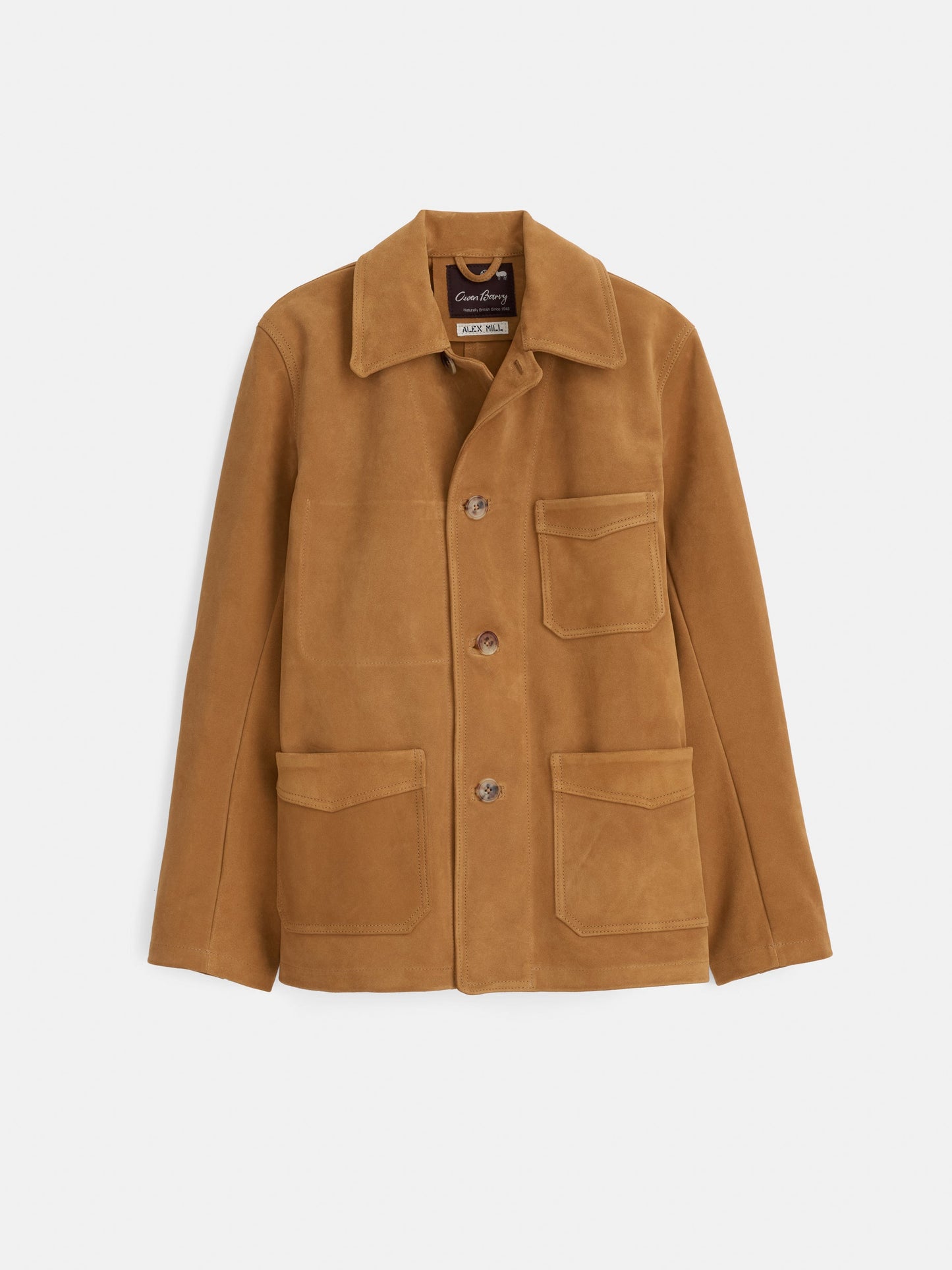 Alex Mill Owen Barry x Alex Mill Work Jacket in Suede Tan